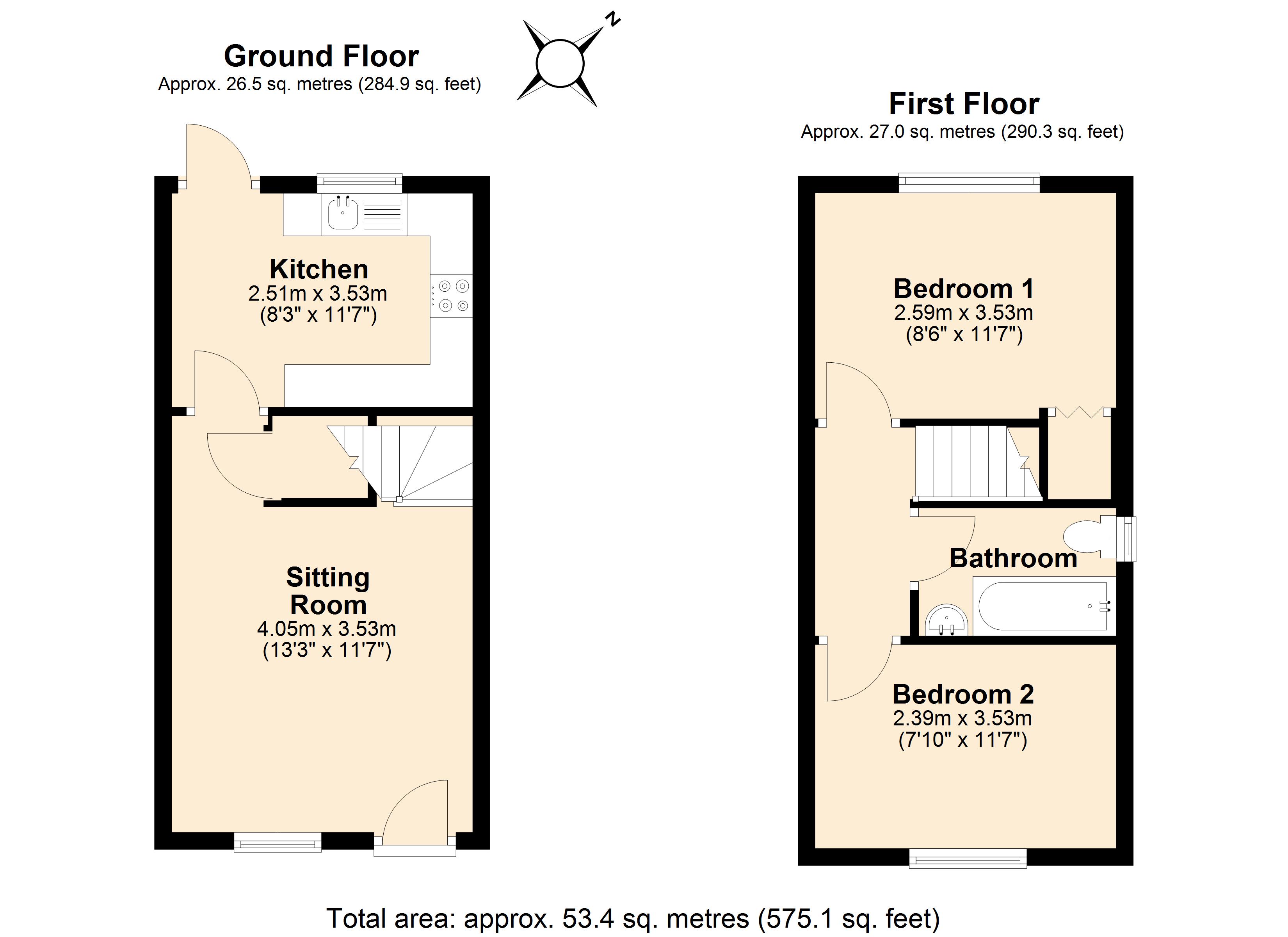 11, Cloverfields, Dorset floorplan
