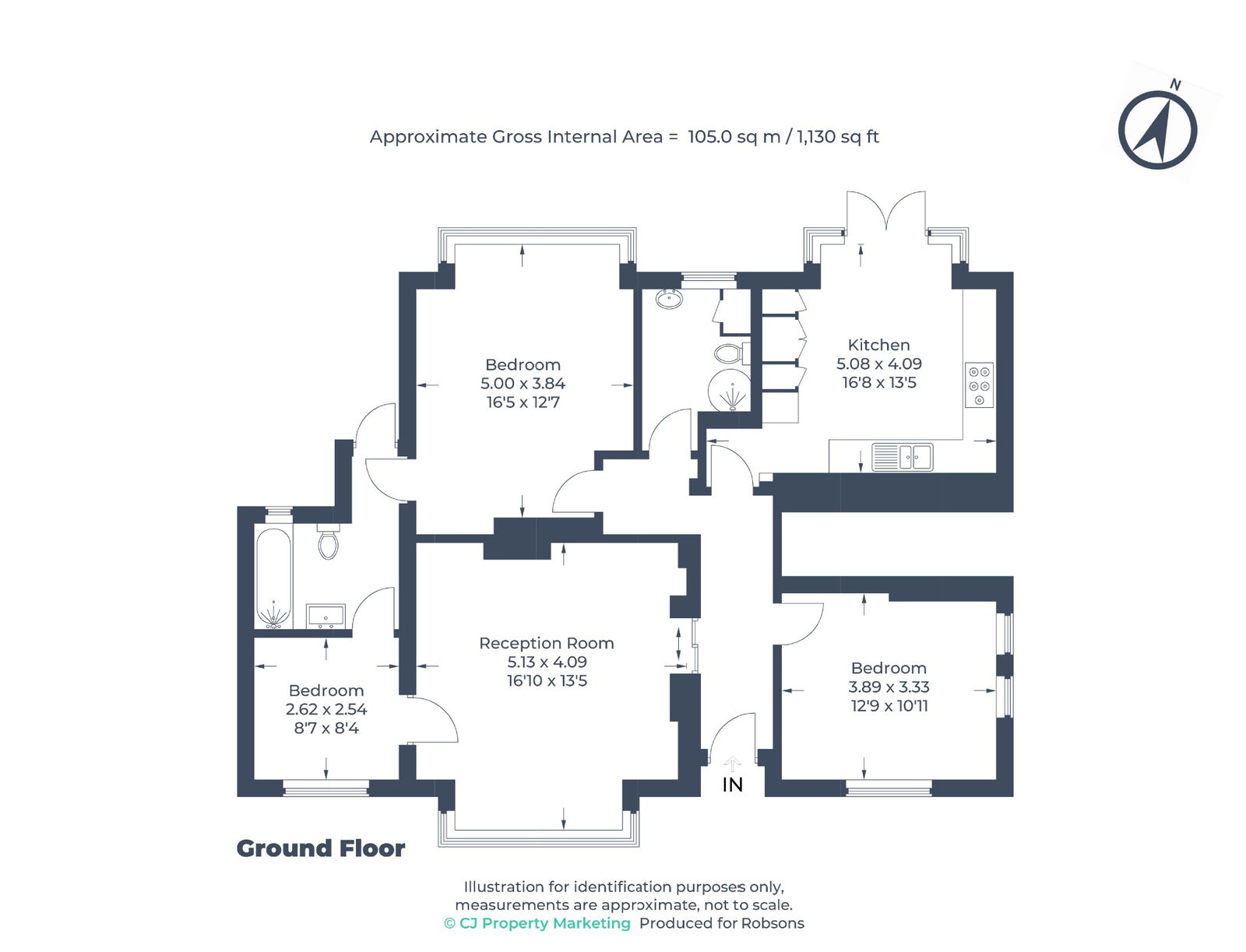 1, Flat  Canterton, Pinner floorplan
