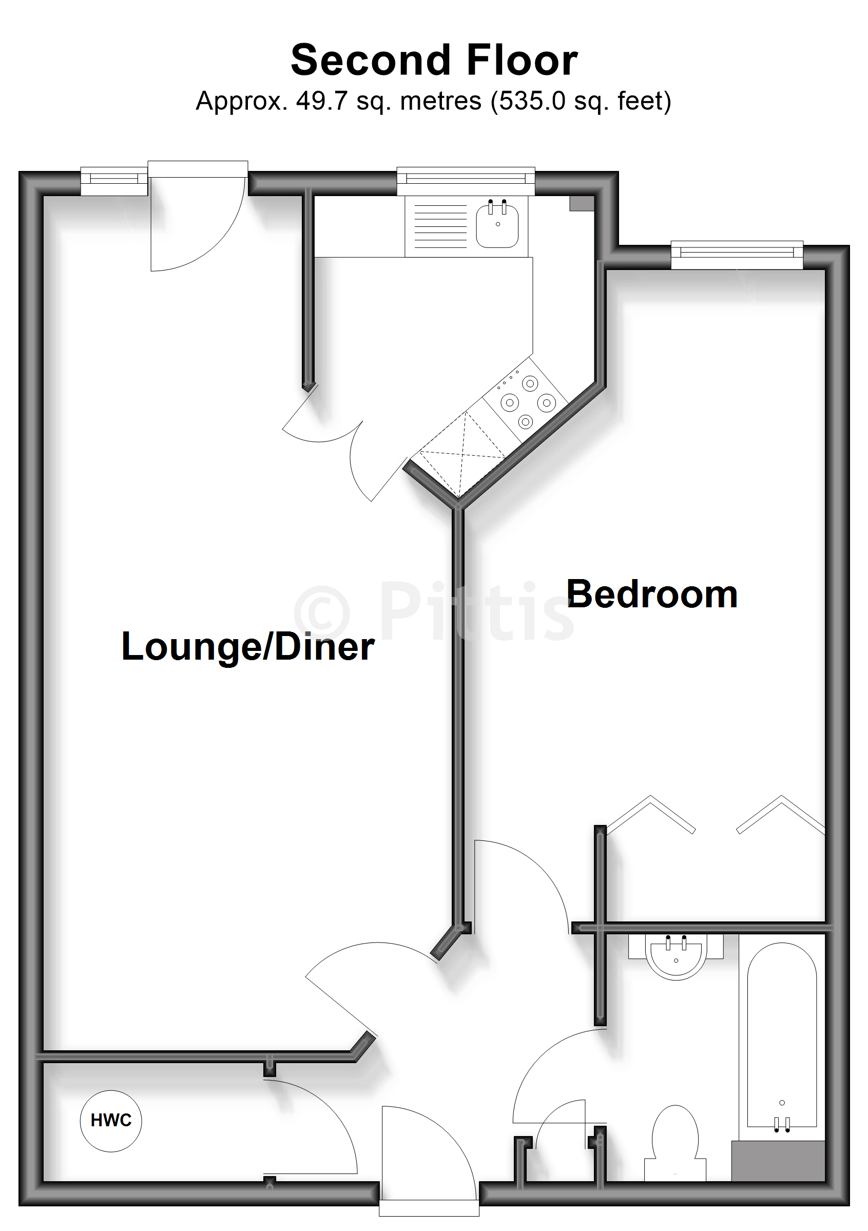 Medina Court, Old Westminster Lane, Newport floorplan