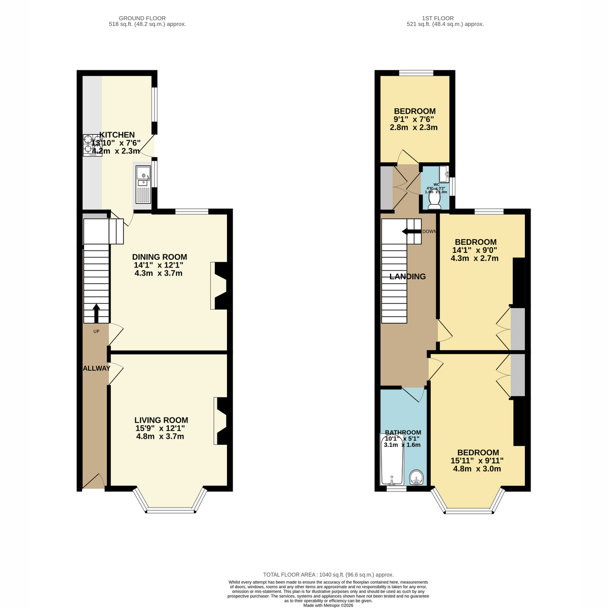 34, Grafton Road, Newport floorplan