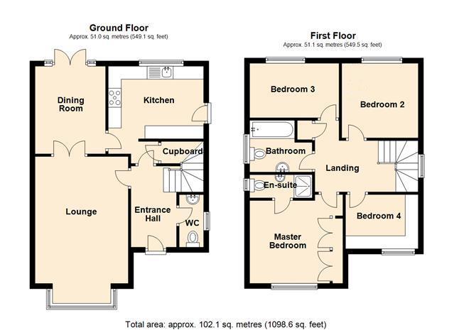 18, Oaklands, Hornsea floorplan