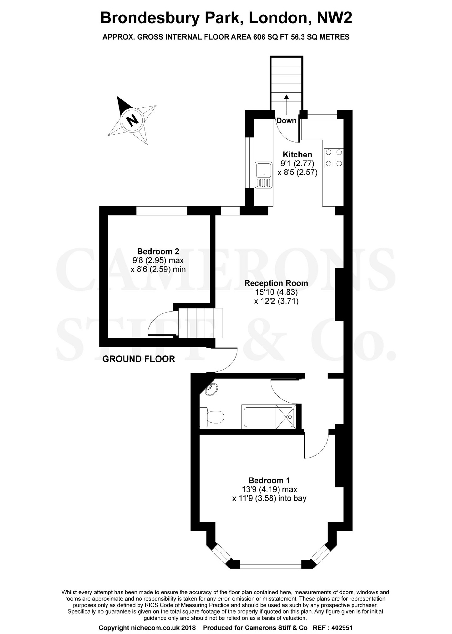 2 Bedrooms Flat to rent in Brondesbury Park, Willesden, London NW2