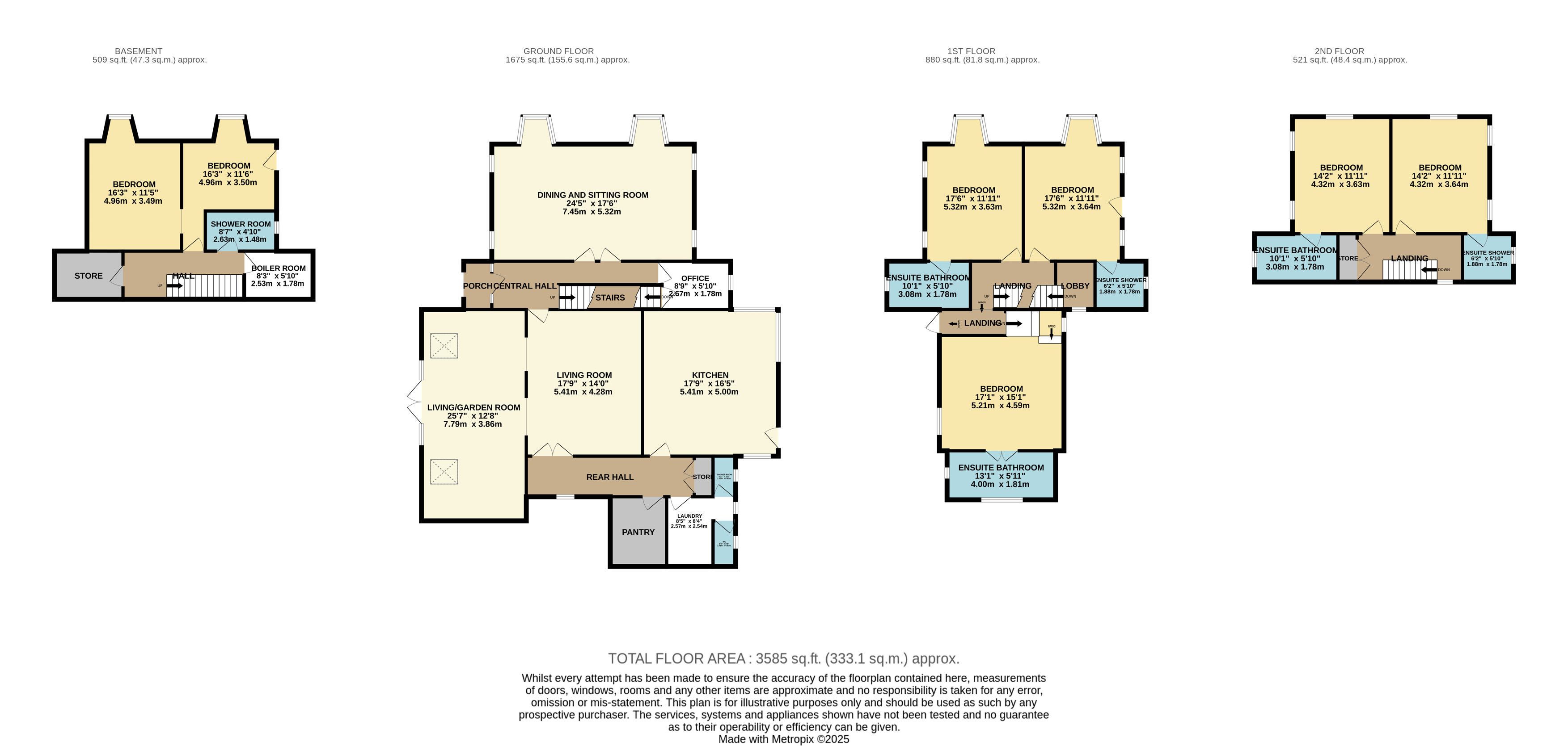 Sheriff Lodge, 51, Dimple Road, Matlock floorplan