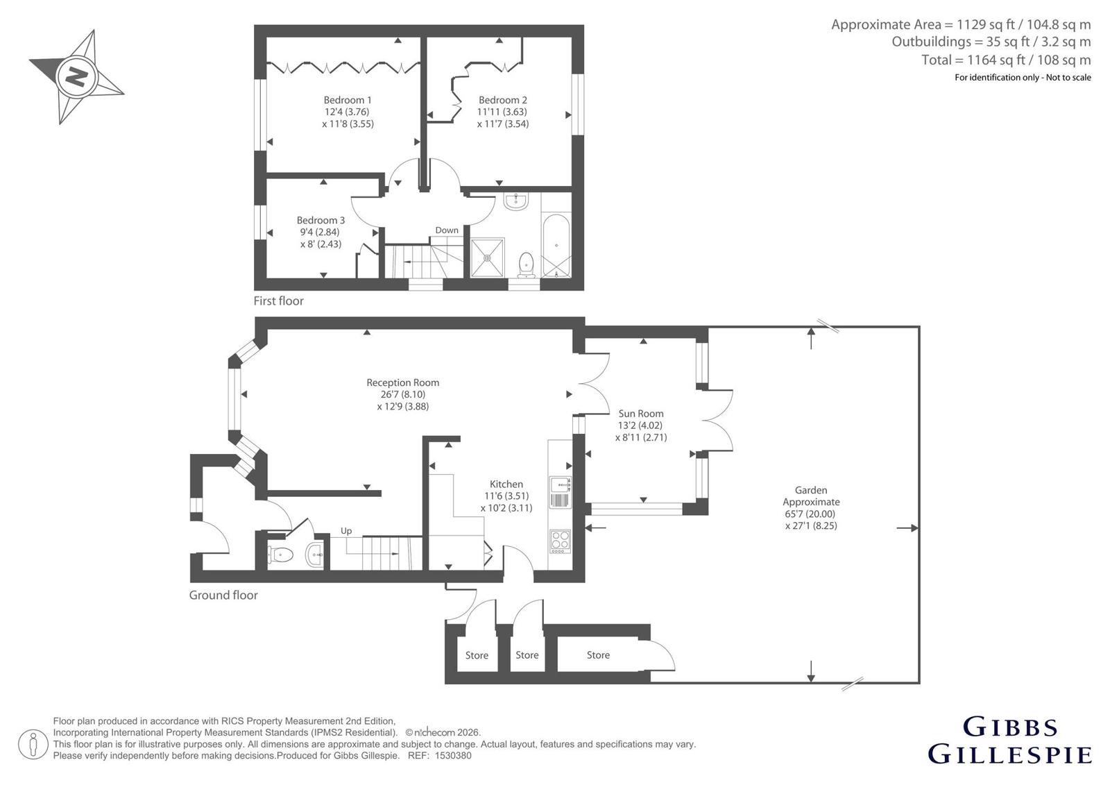 Bromley Crescent, Middlesex floorplan