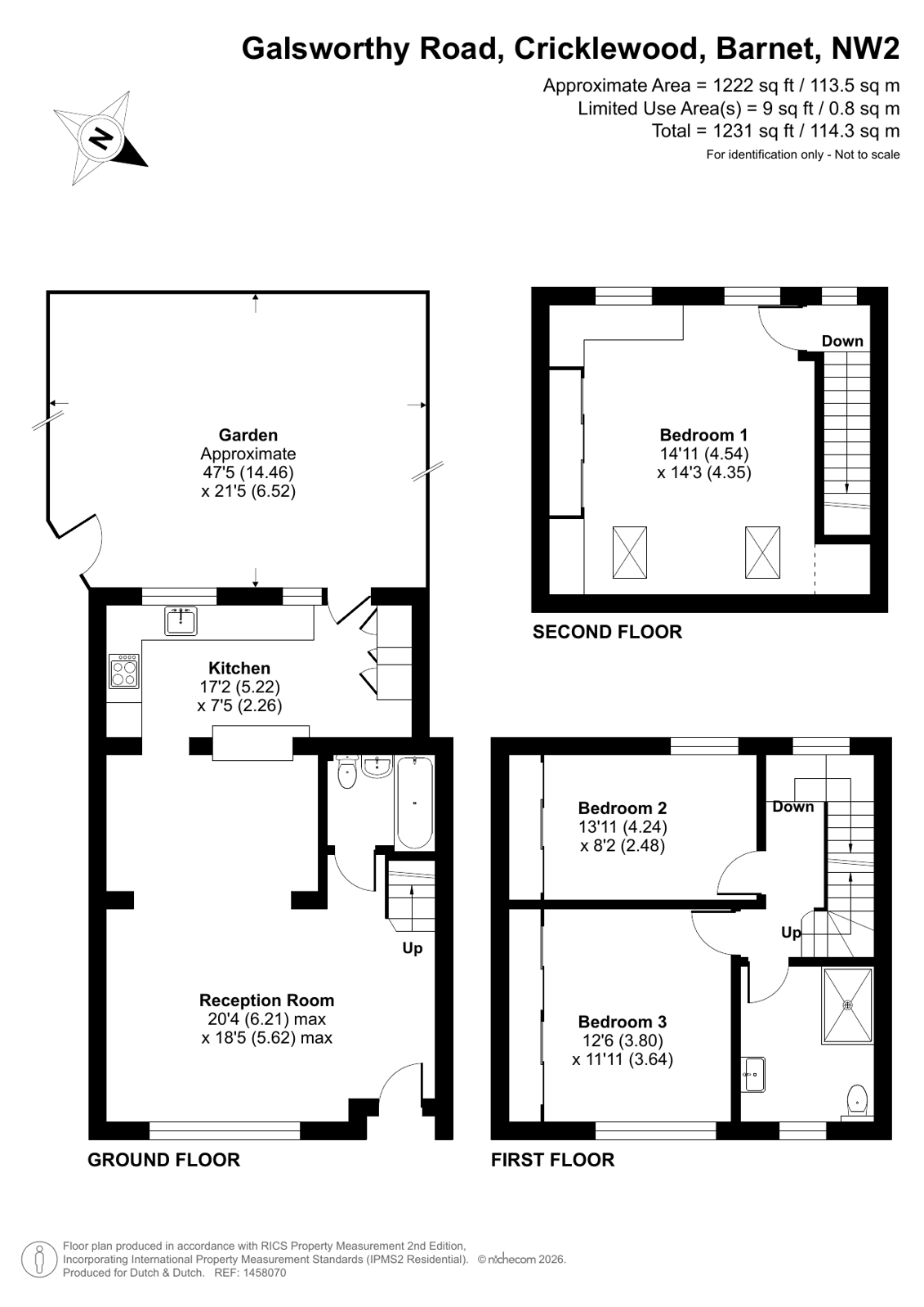 5, Galsworthy Road, Barnet floorplan