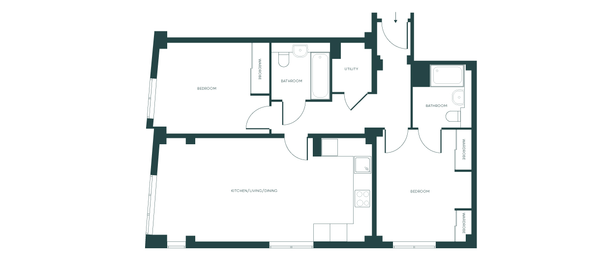 185, Croydon floorplan
