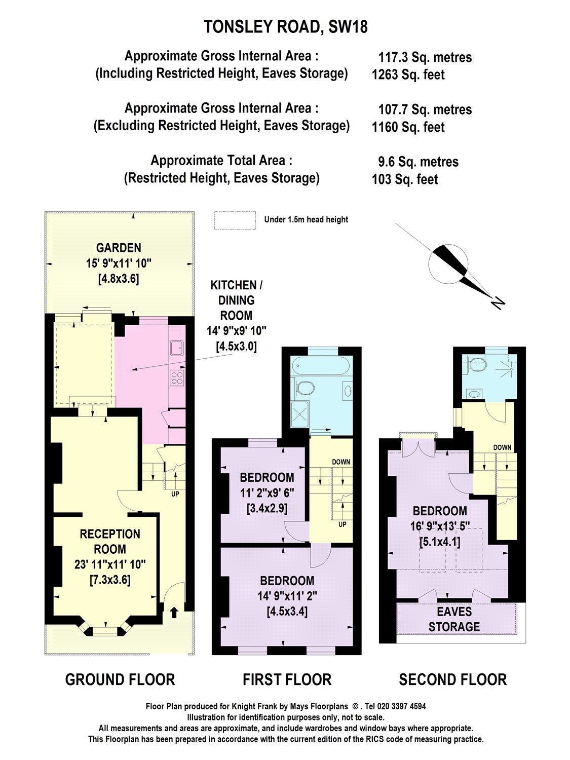 12, Tonsley Road, London floorplan