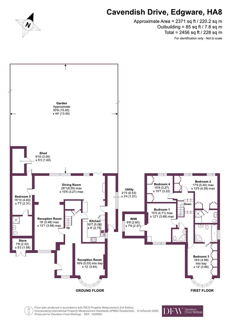 36, Cavendish Drive, Edgware floorplan