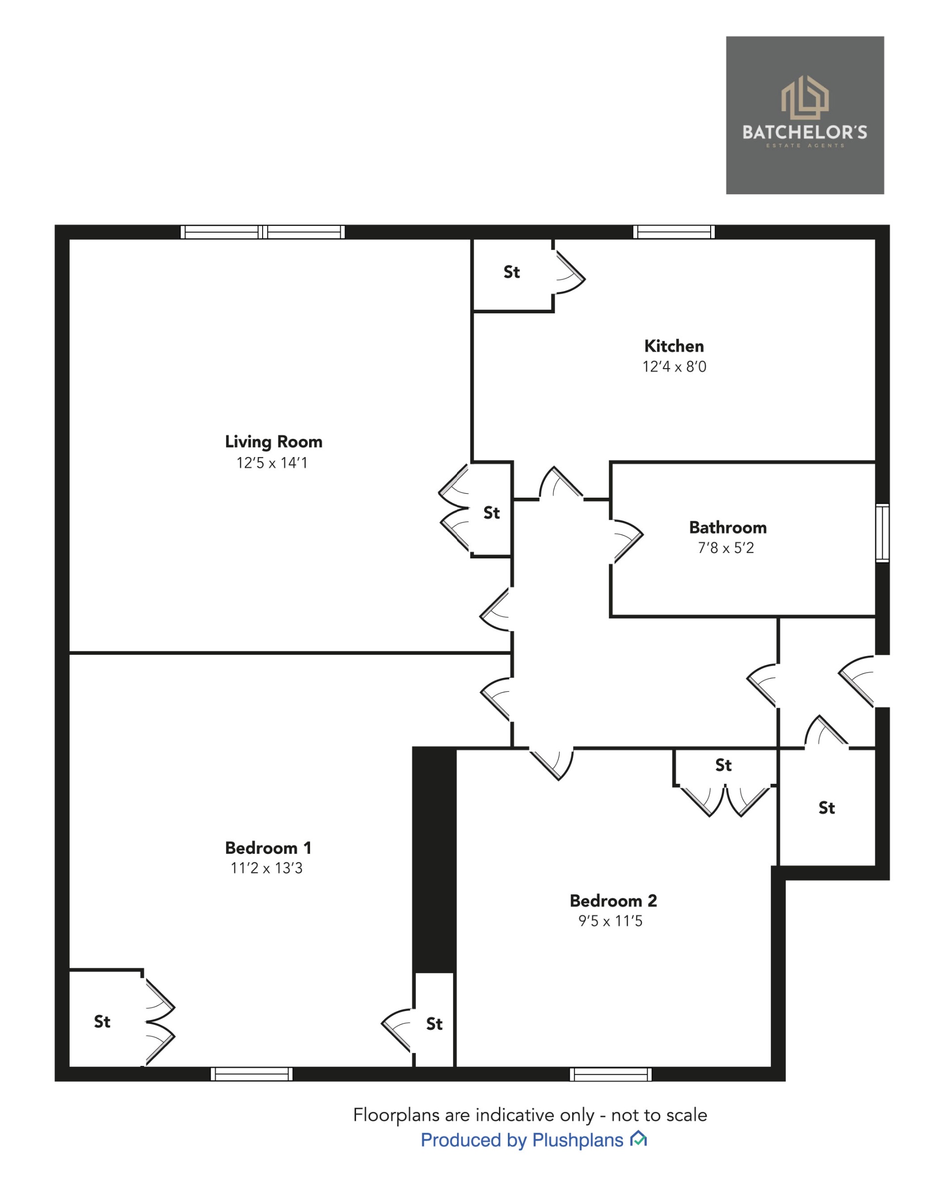 35 Stirling Street, Coatbridge floorplan