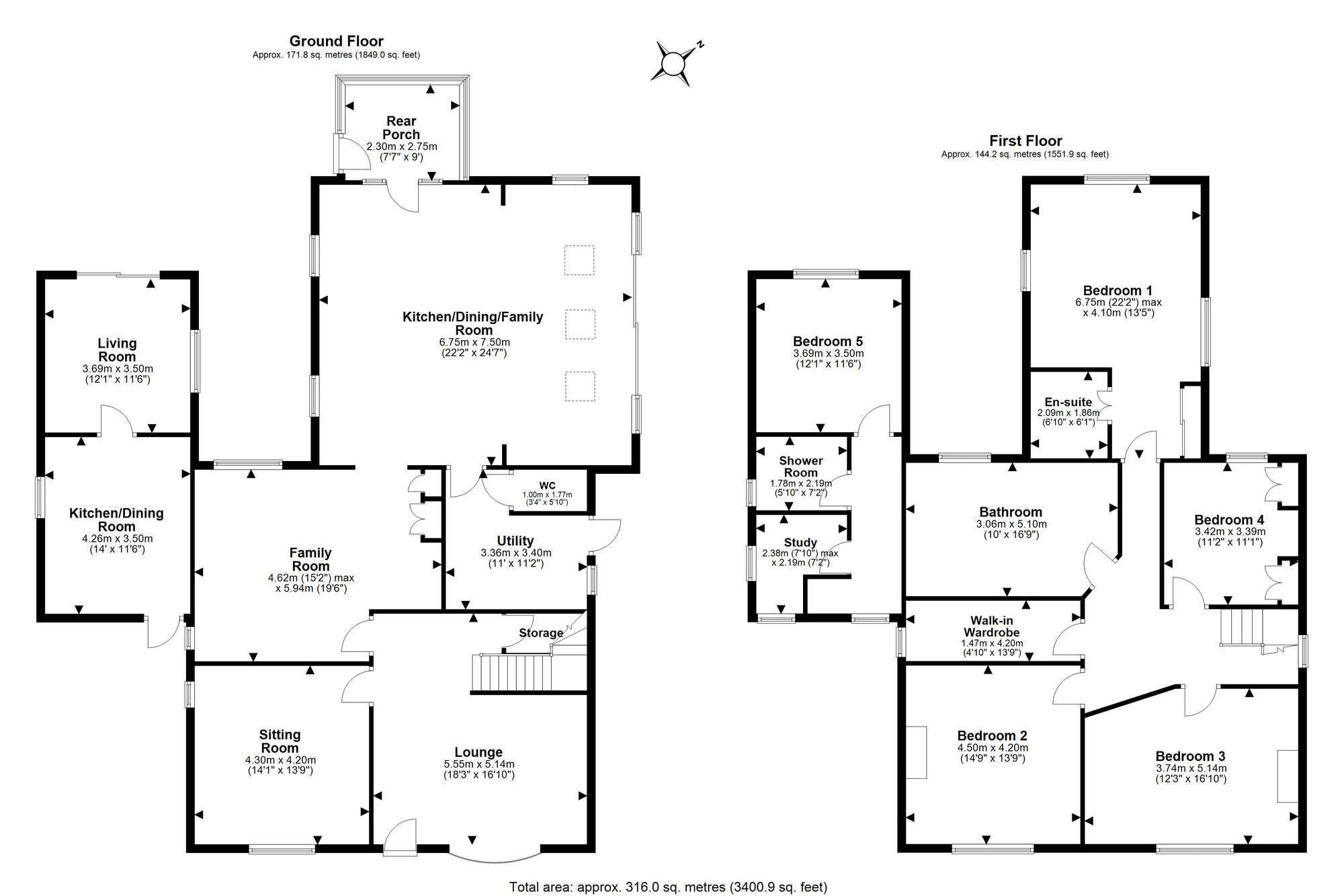 The Middle House, 263 Chester Road, Frodsham floorplan