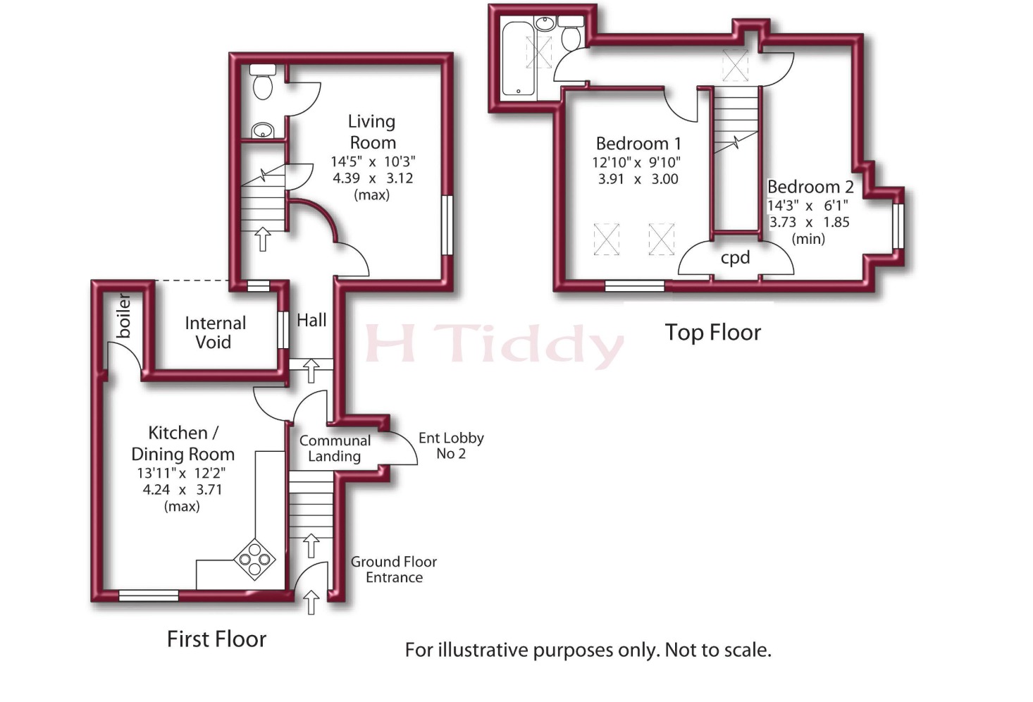The Beach Hut, 3 The Square, Truro floorplan