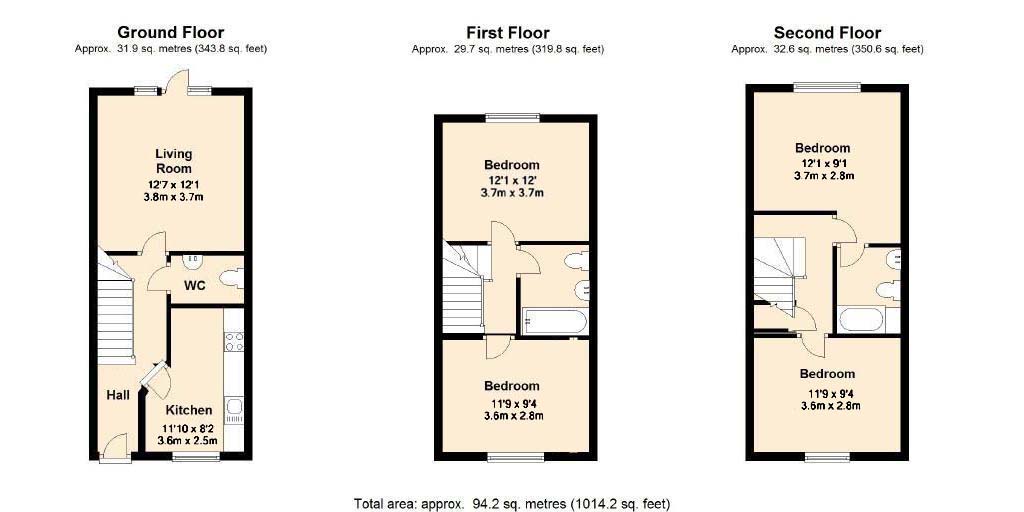 4 Bedrooms Terraced house to rent in The Spires, Canterbury CT2