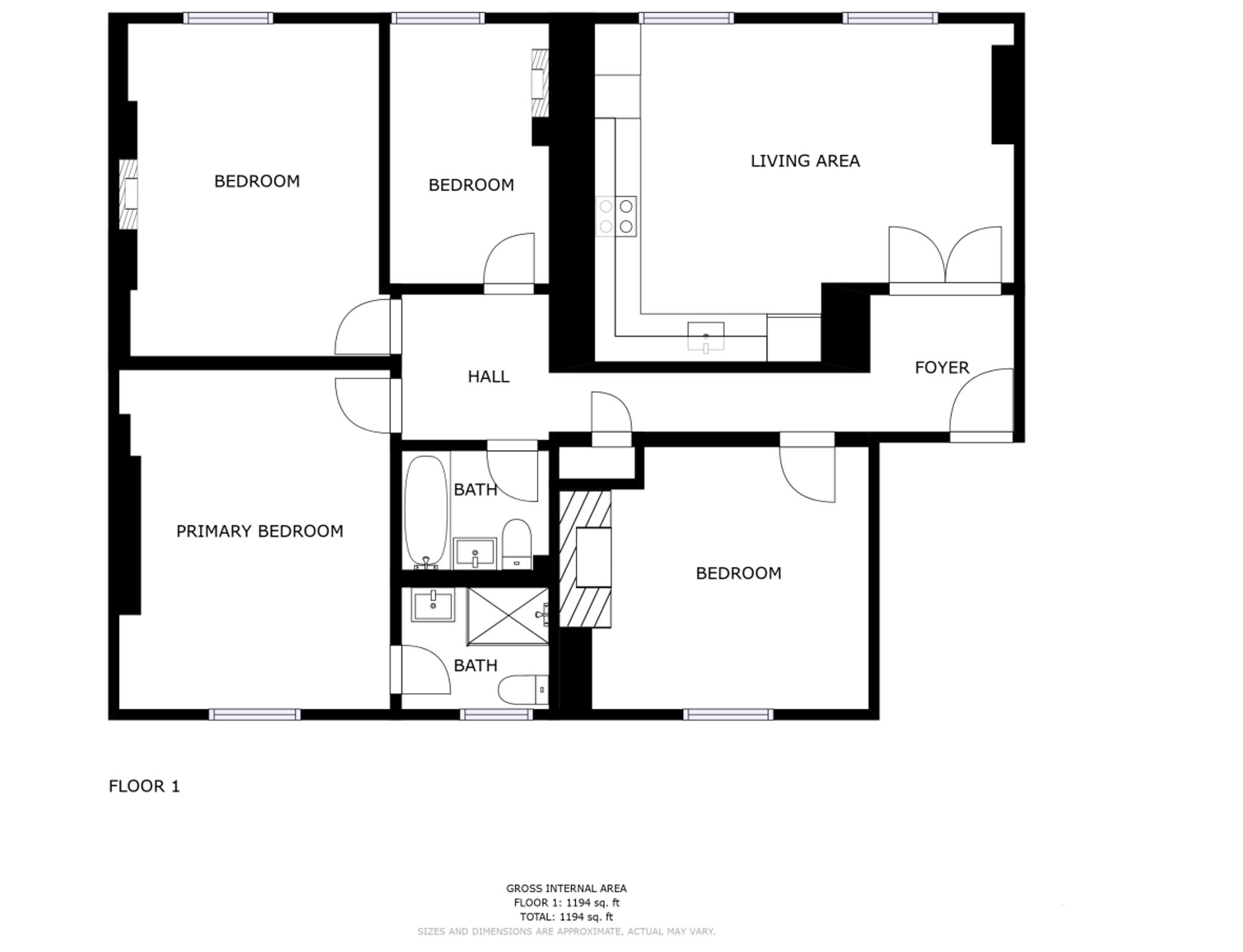 Westcliff Terrace Mansions, Ramsgate CT11, 3 bedroom flat for sale