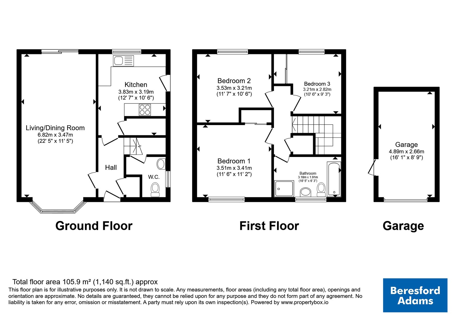 4, Campbell Close, Wrexham floorplan