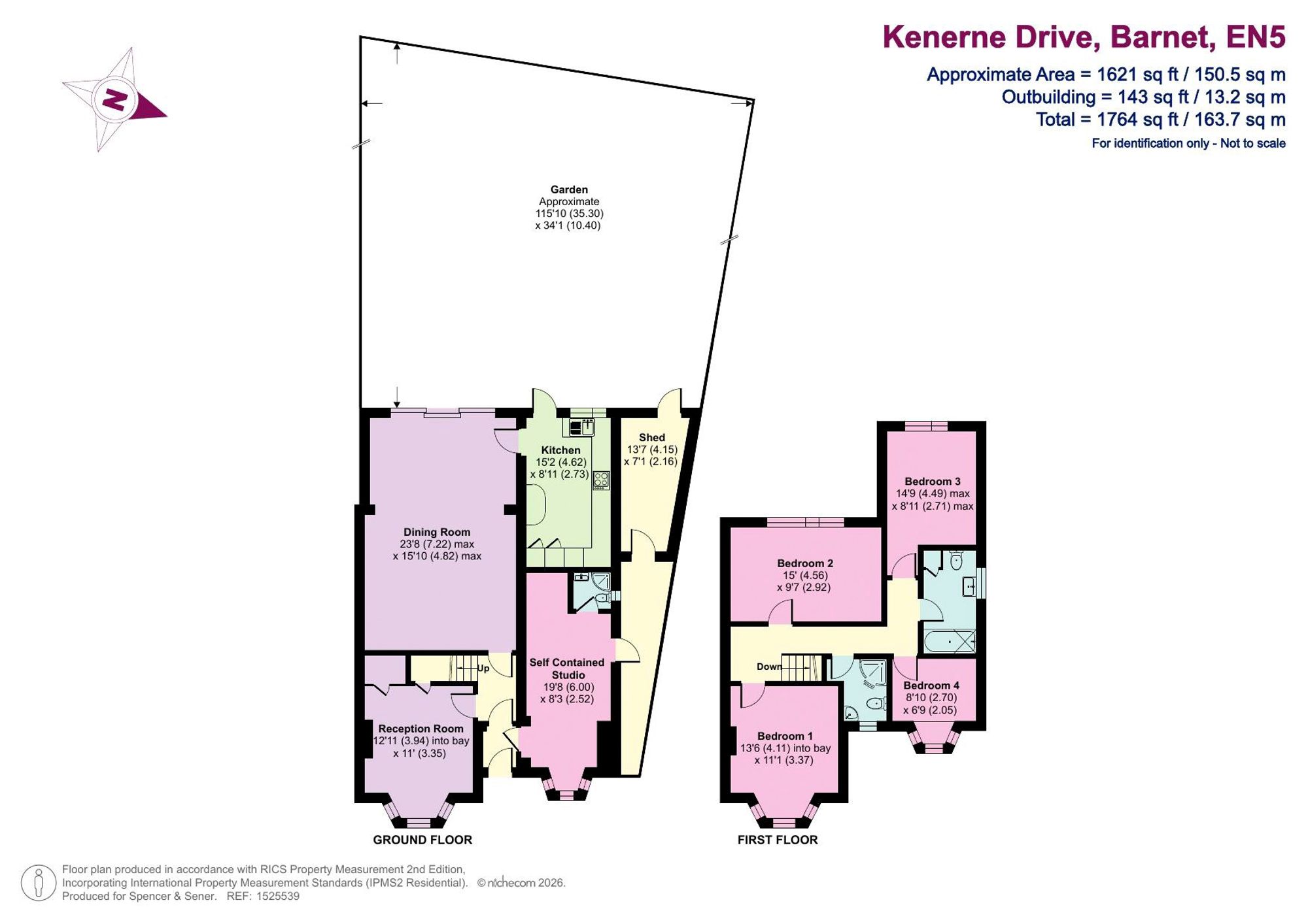 63 Kenerne Drive, Barnet floorplan