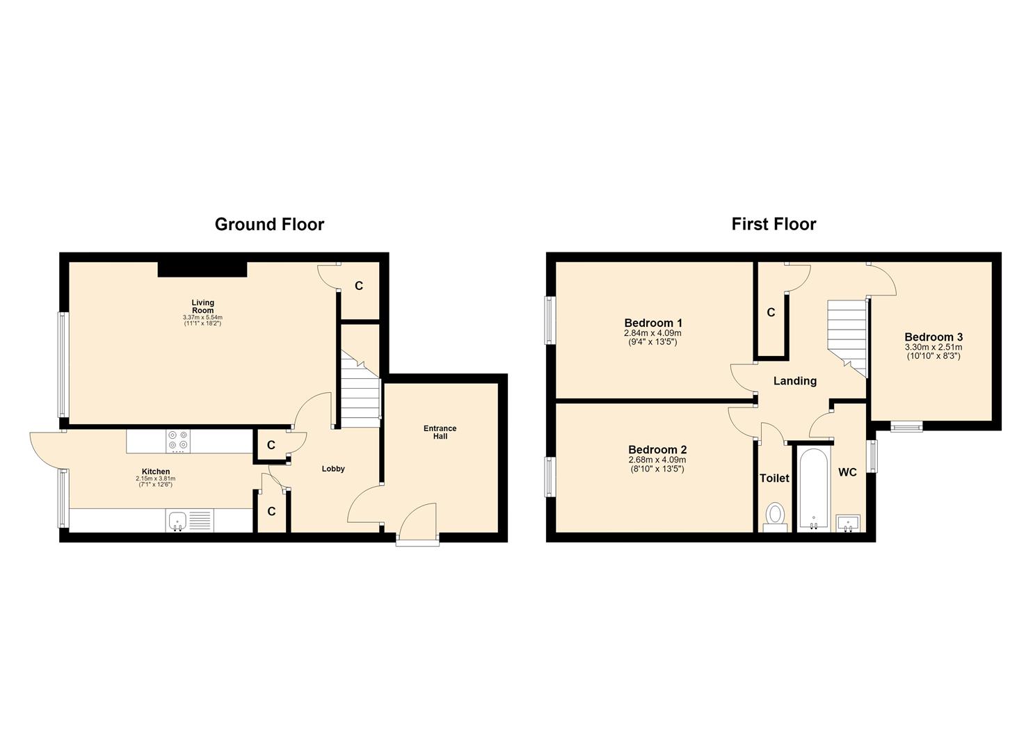 3, Delta Grove, Middlesex floorplan