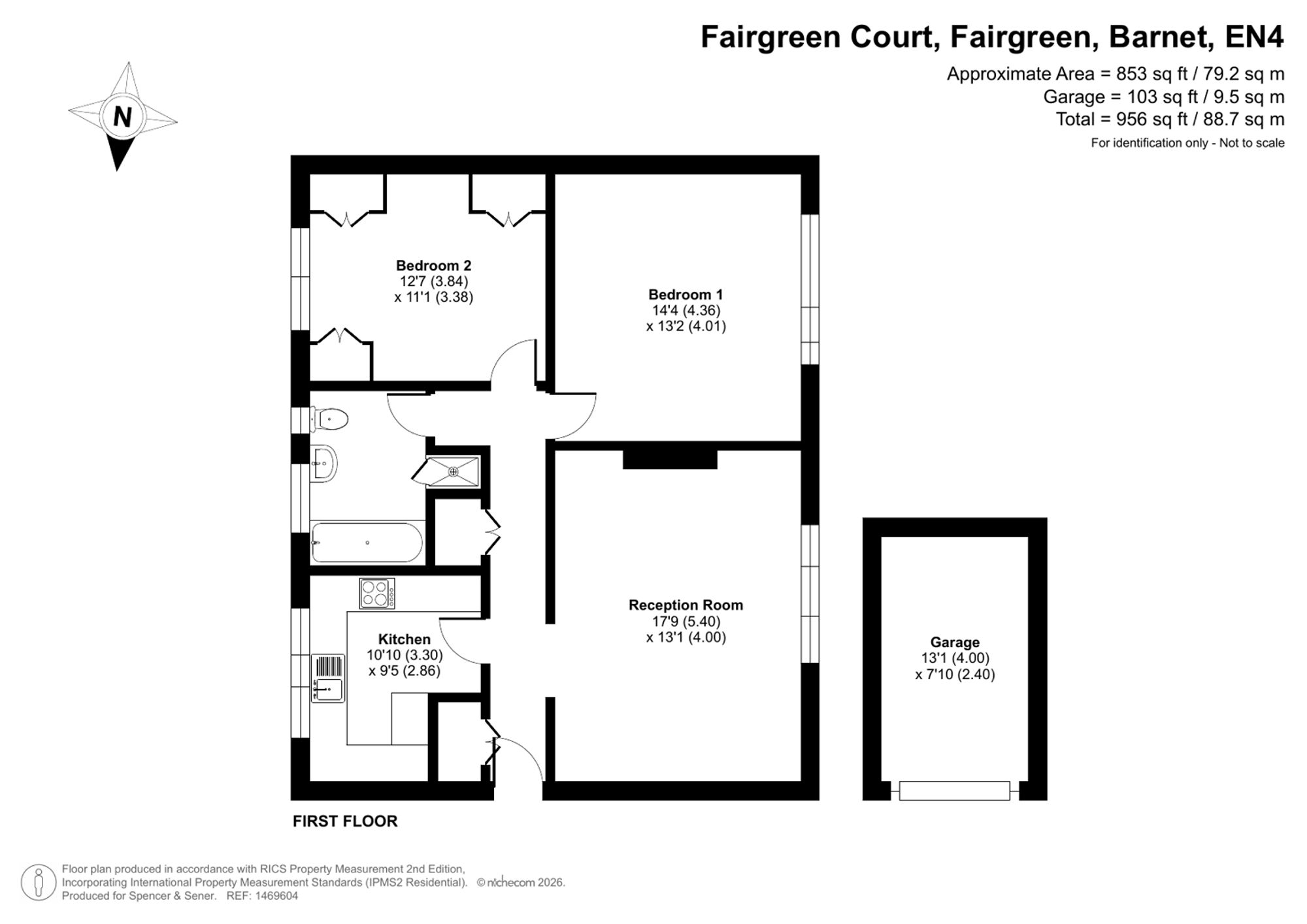 16 Fairgreen Court Fairgreen, Barnet floorplan