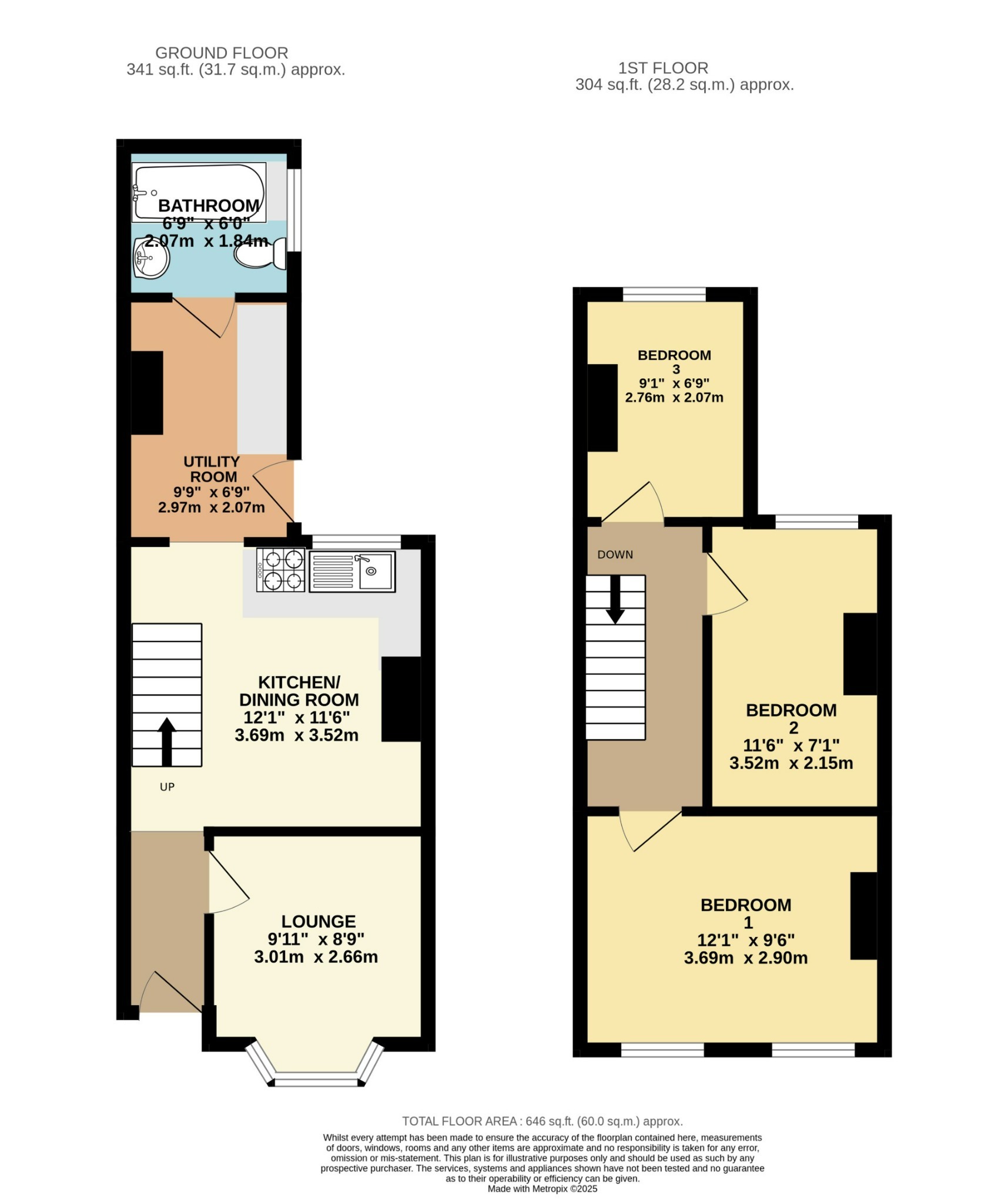 27, Chamberlain Road, Chatham floorplan