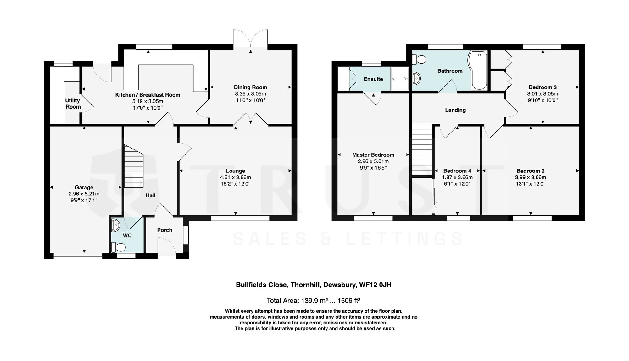 2 Bullfields Close, Dewsbury floorplan