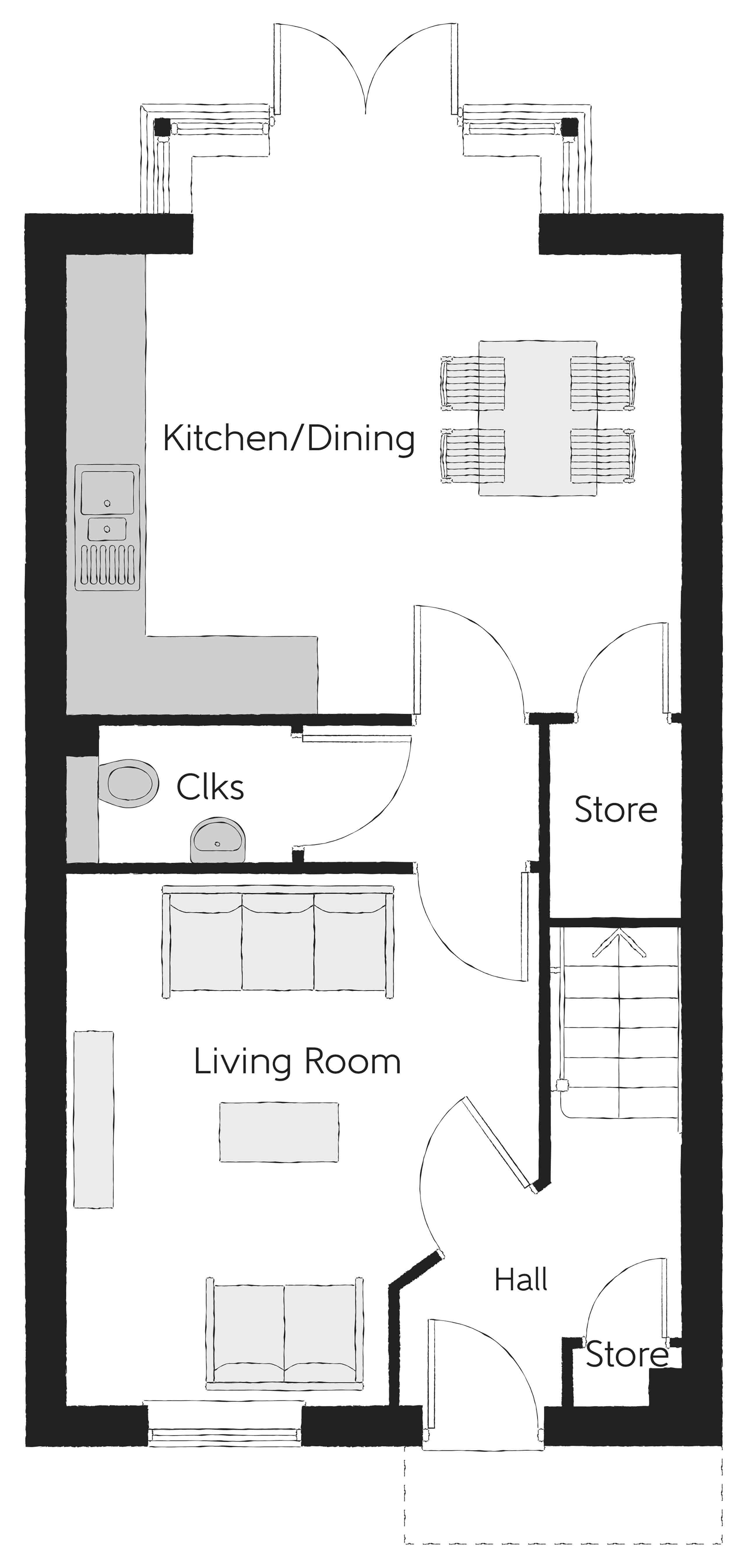 162, Newcastle Road, Whitmore, Baldwins Gate, Newcastle-Under-Lyme floorplan