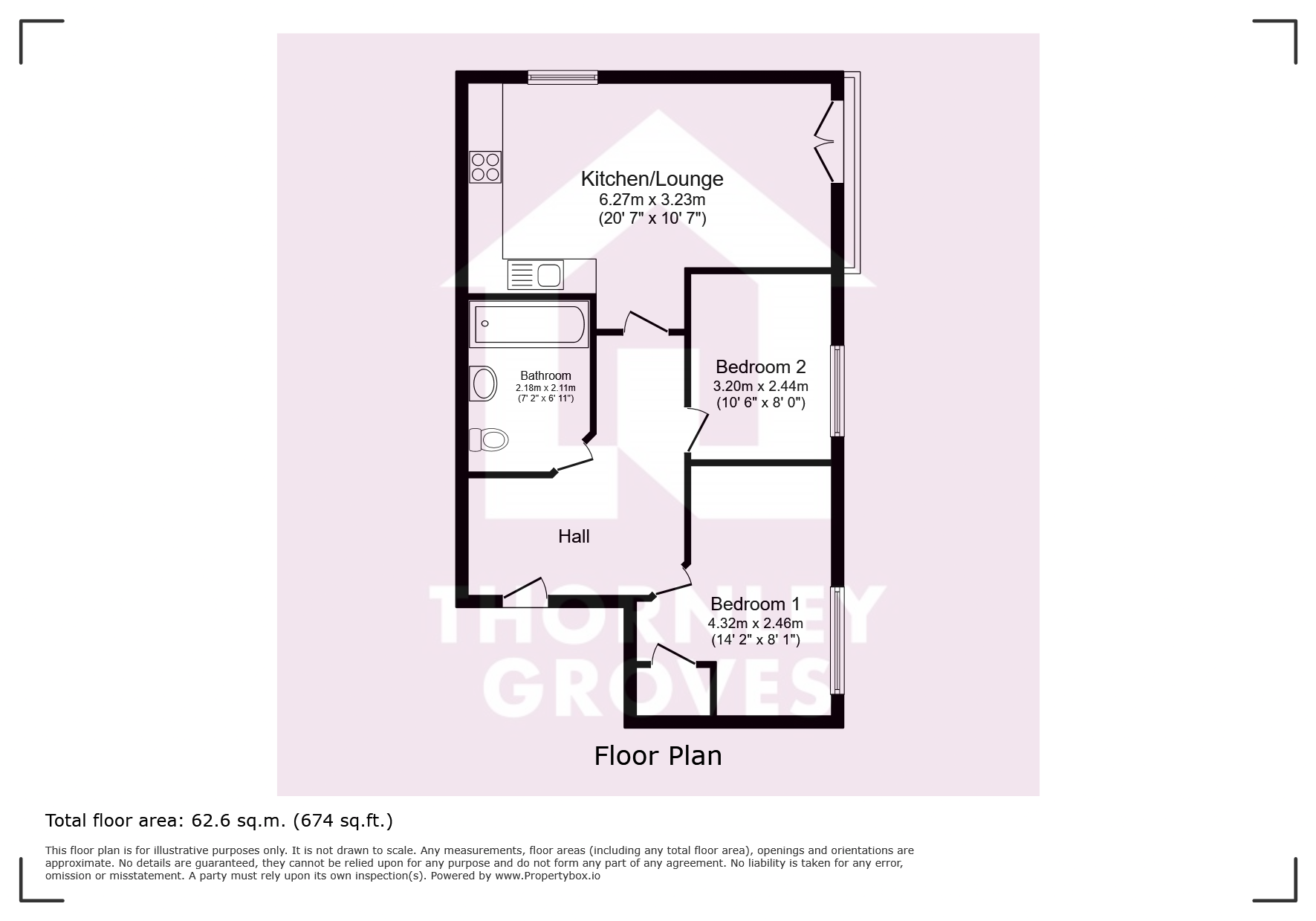 9, Clifton House, Monton floorplan