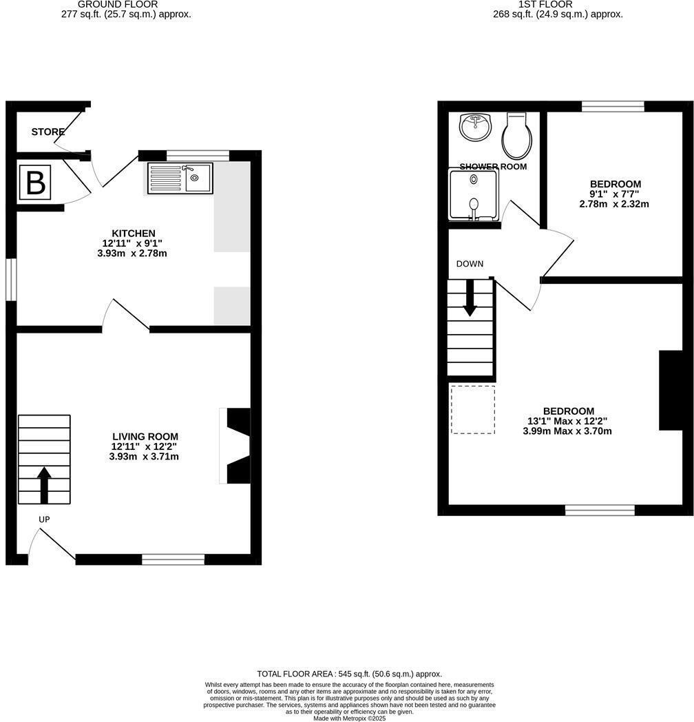171, Manor Road, Chesterfield floorplan