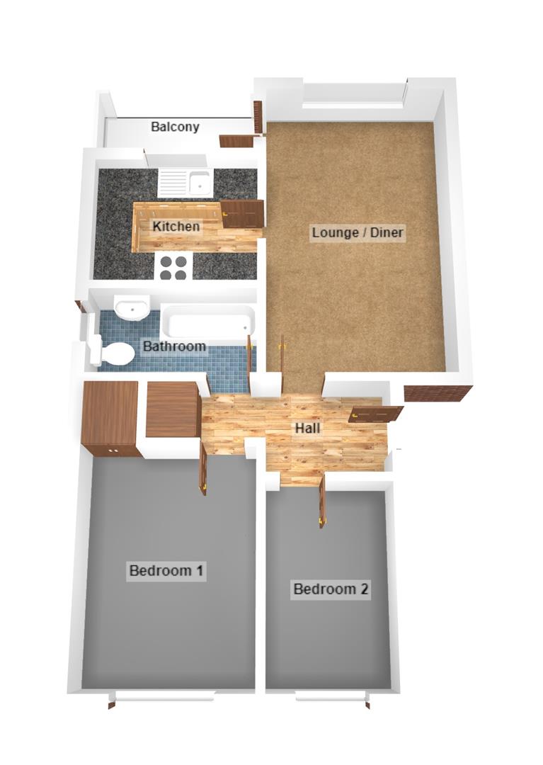 10 Wordsworth Court, Belle Vue Road, Swanage floorplan