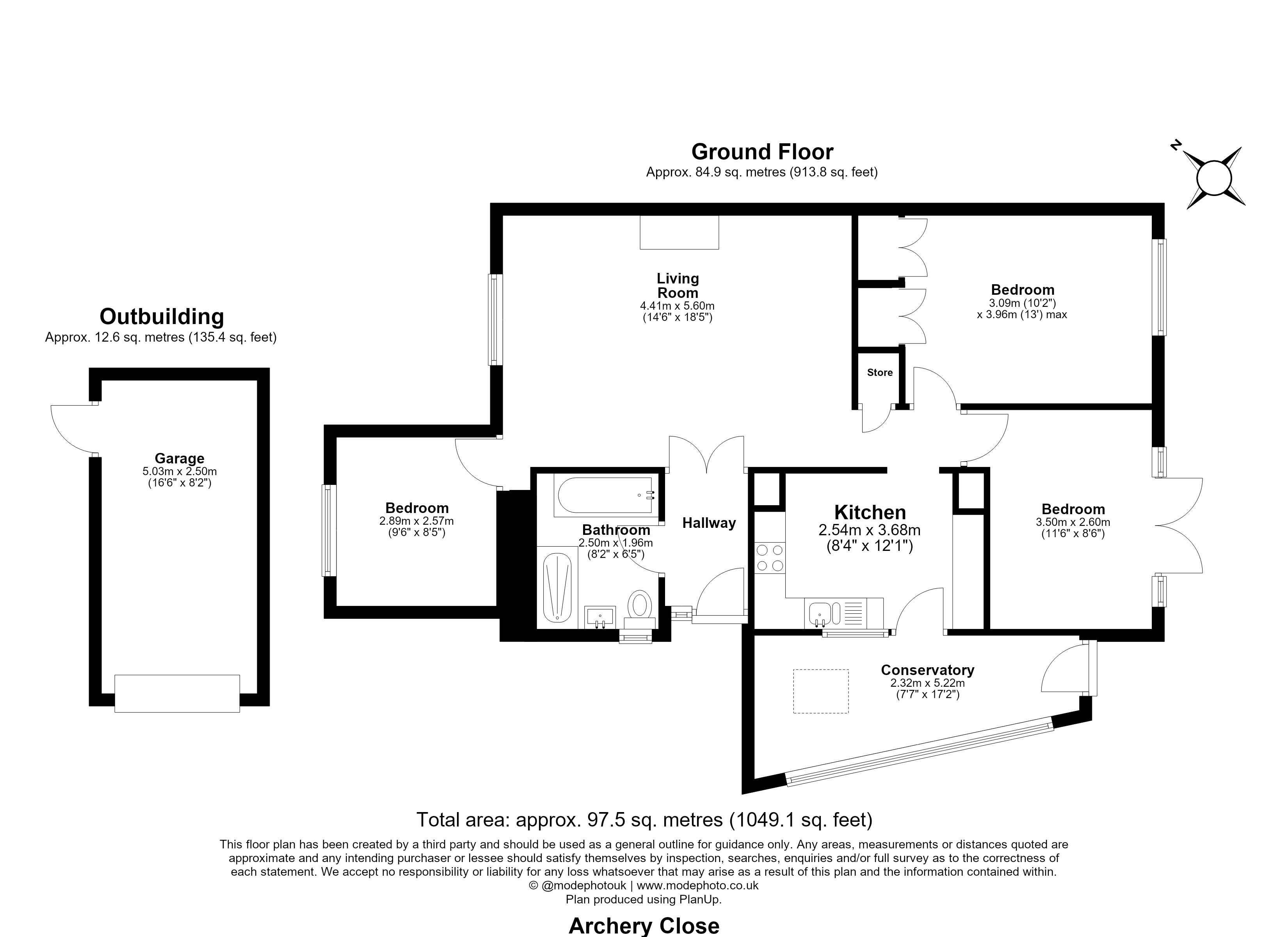 2, Archery Close, Rochester floorplan