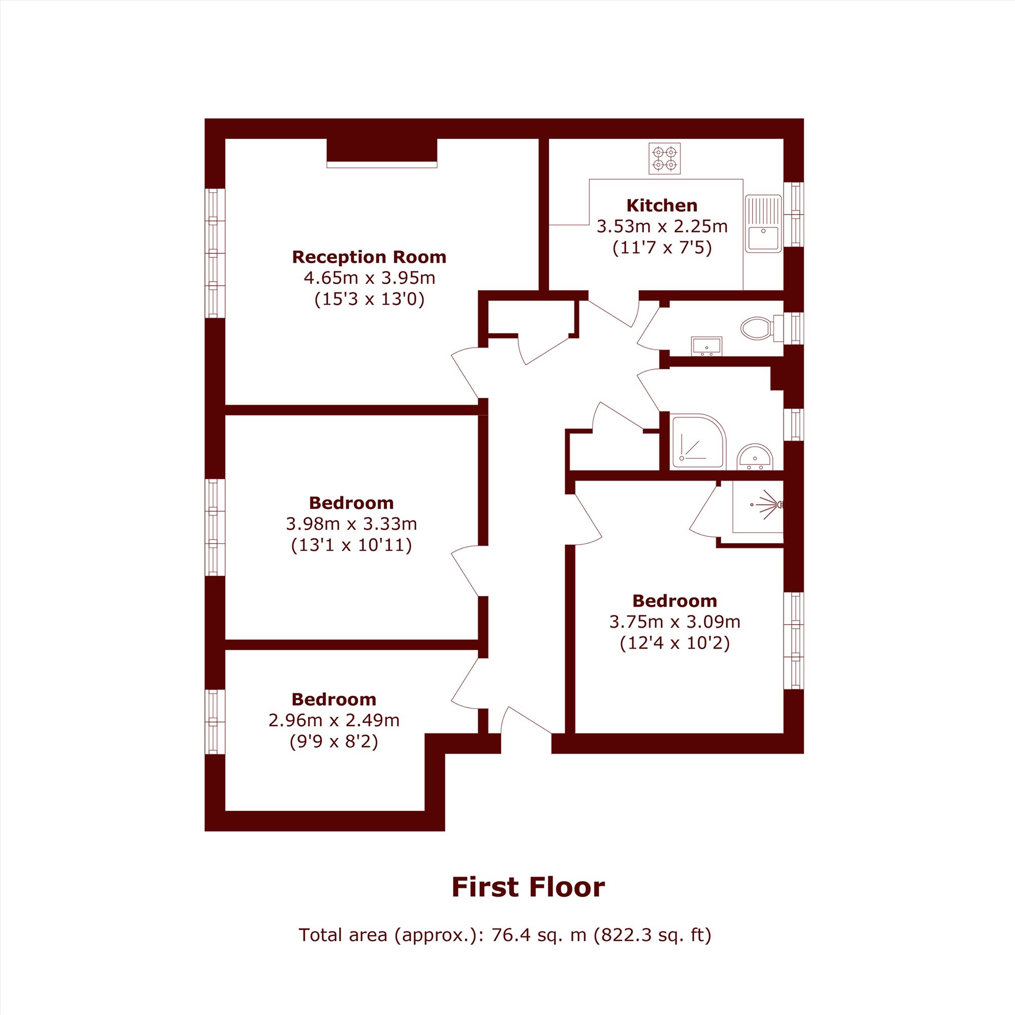 32D, St. Charles Square, London floorplan