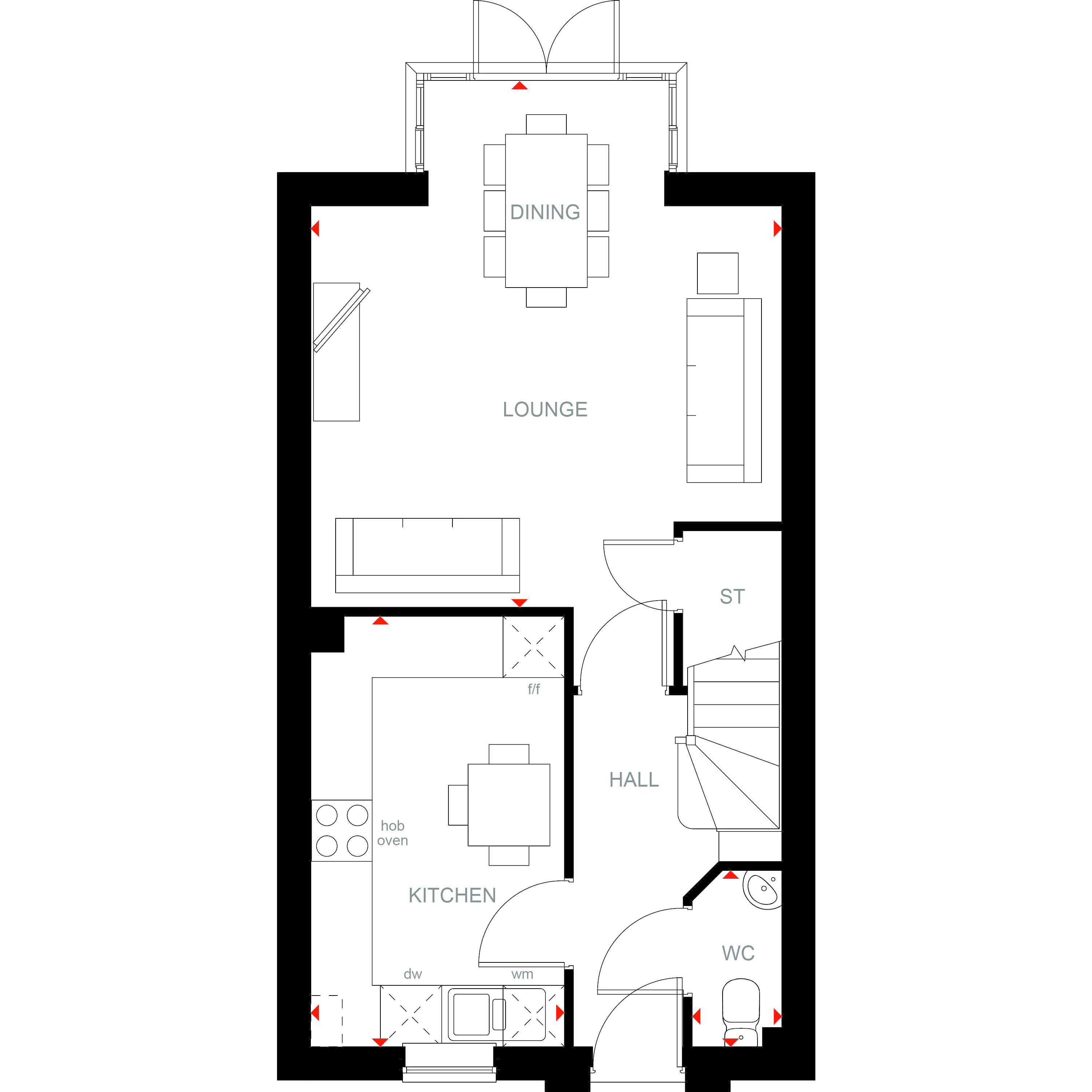 4 Bedrooms Terraced house for sale in Oakwood Grange, Griffin Way, Hook RG27