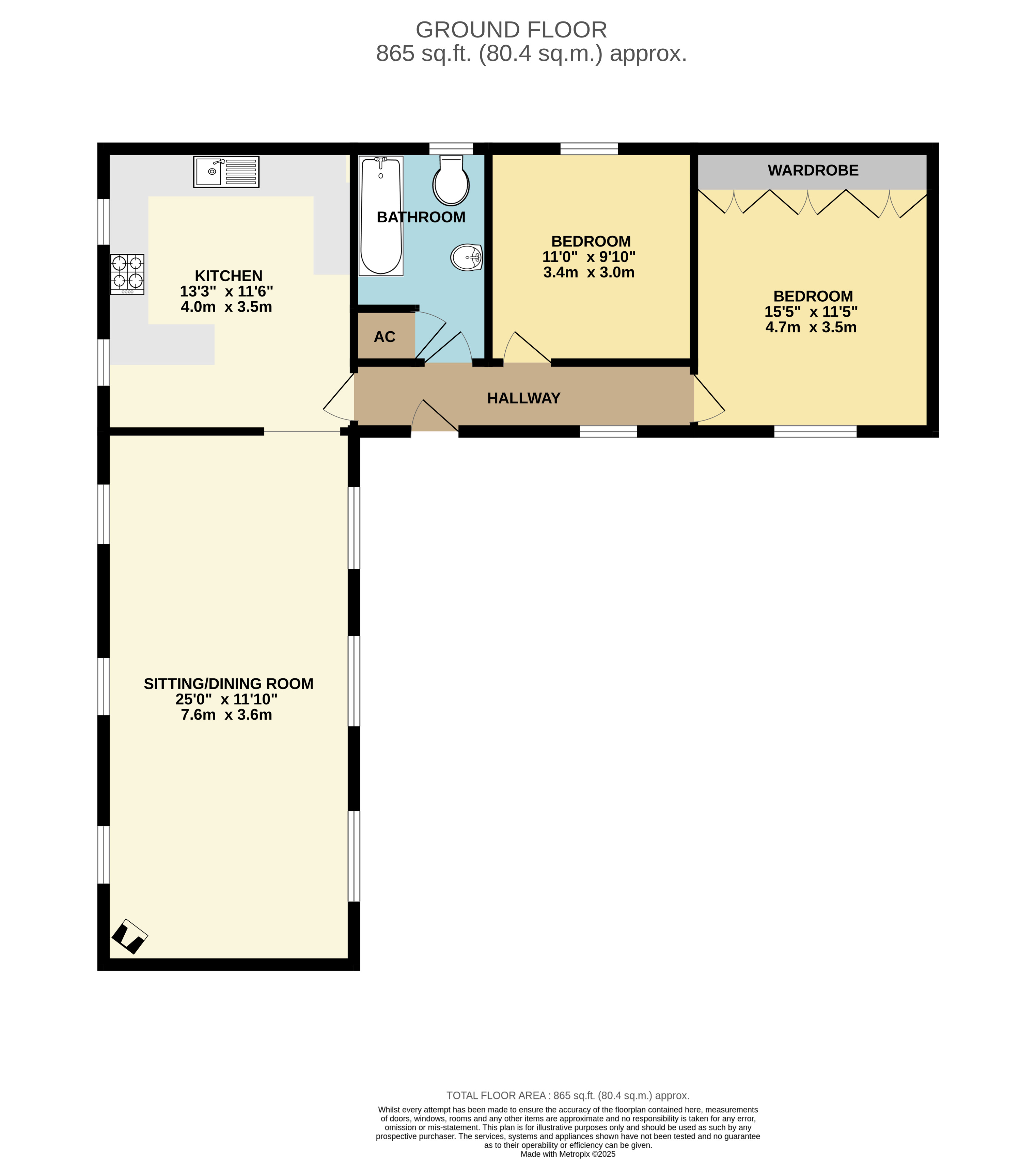 Duck House Lower Marsh, Dunster Minehead Somerset, Minehead floorplan