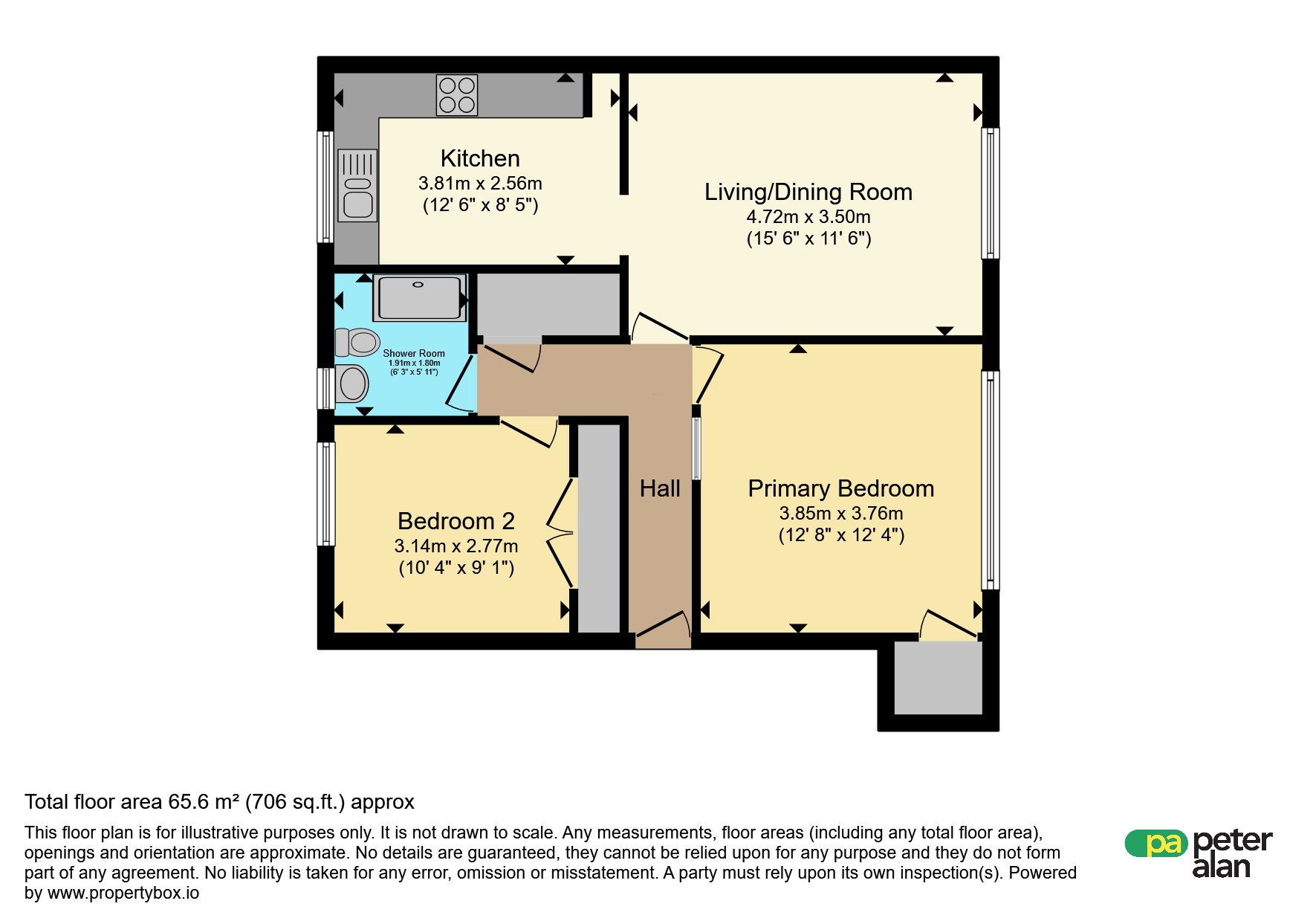 Flat 2, Sutherland Mansions, Park Lane, Cardiff floorplan