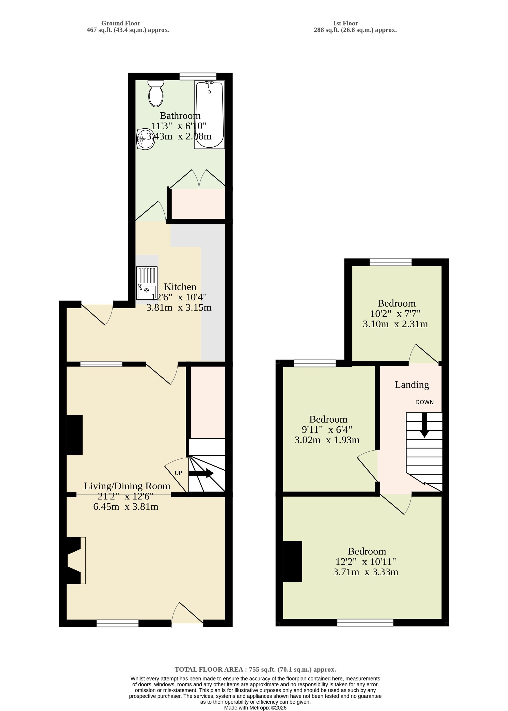 20 Webster Street, Bungay floorplan