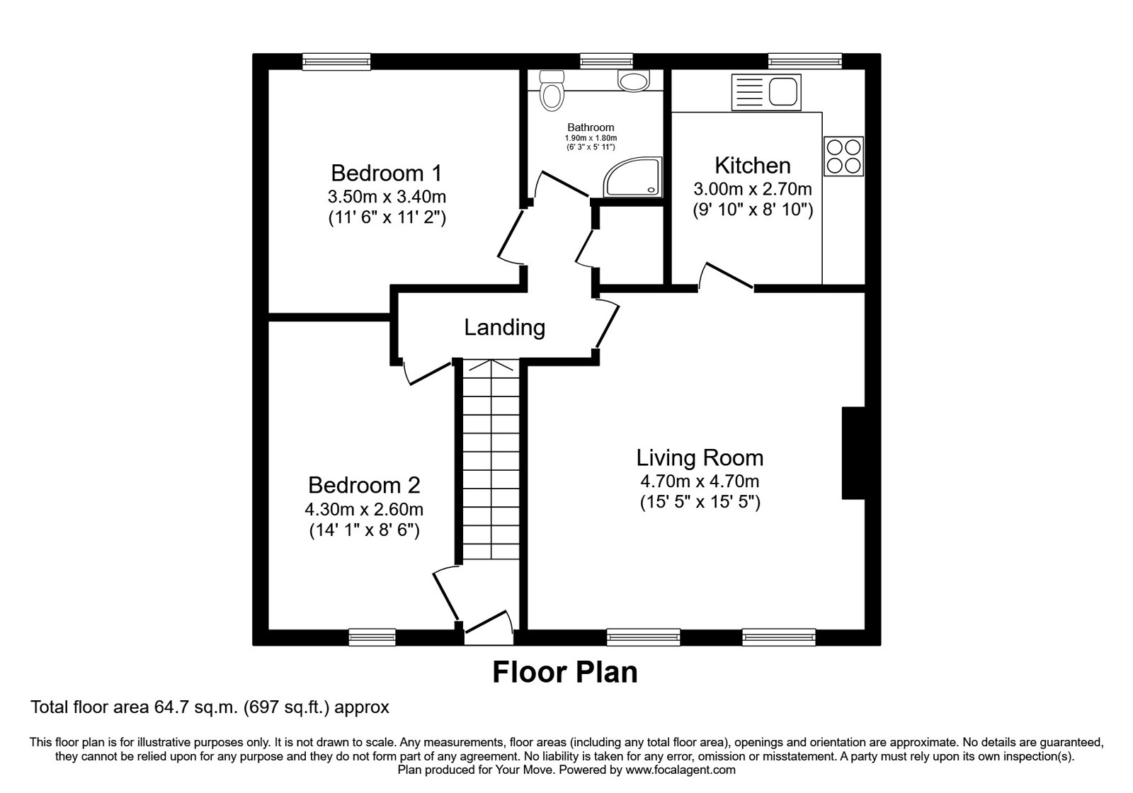 8, Beck Riggs, Cumbria floorplan