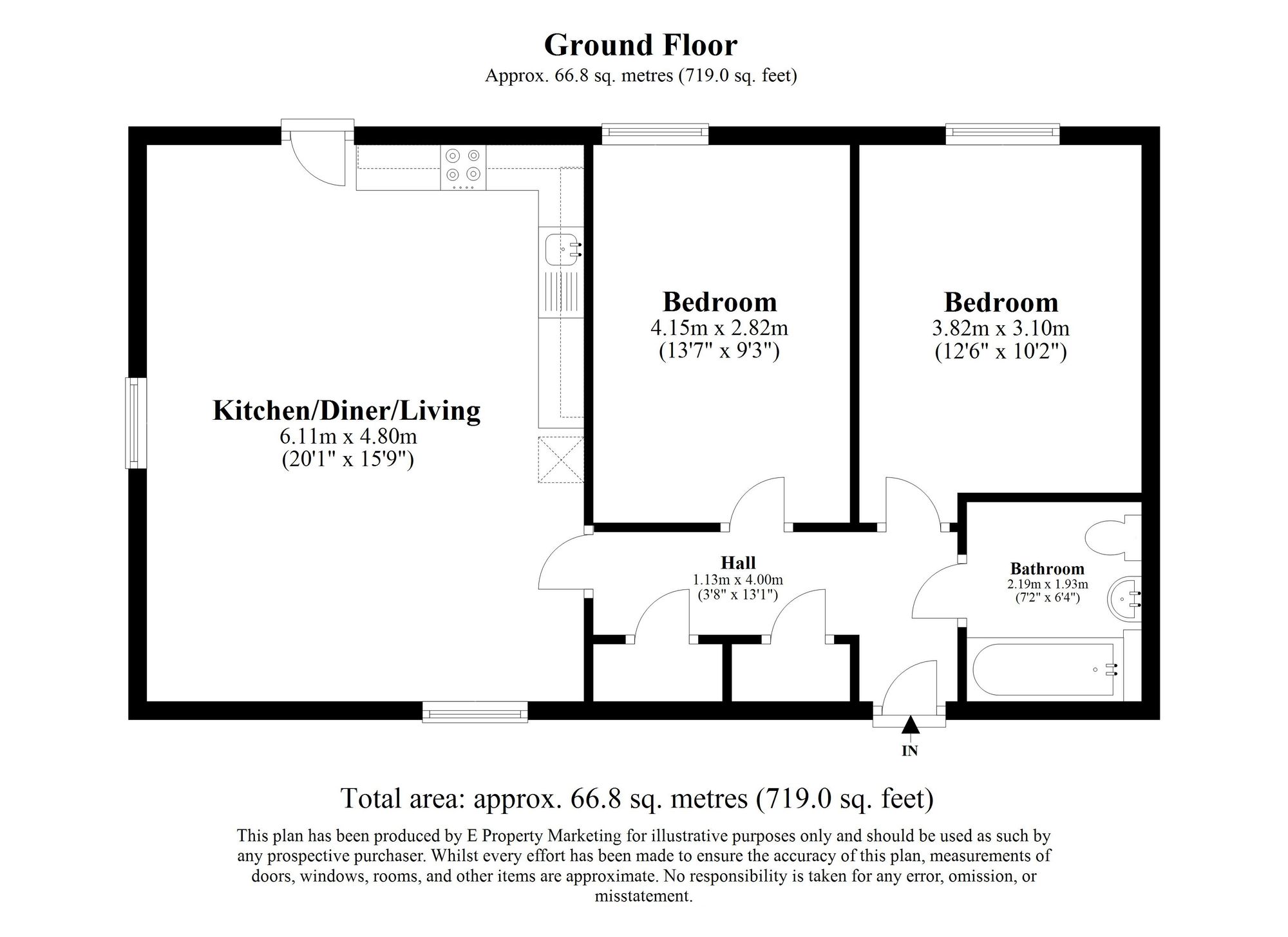 20 The Halt, Chichester floorplan