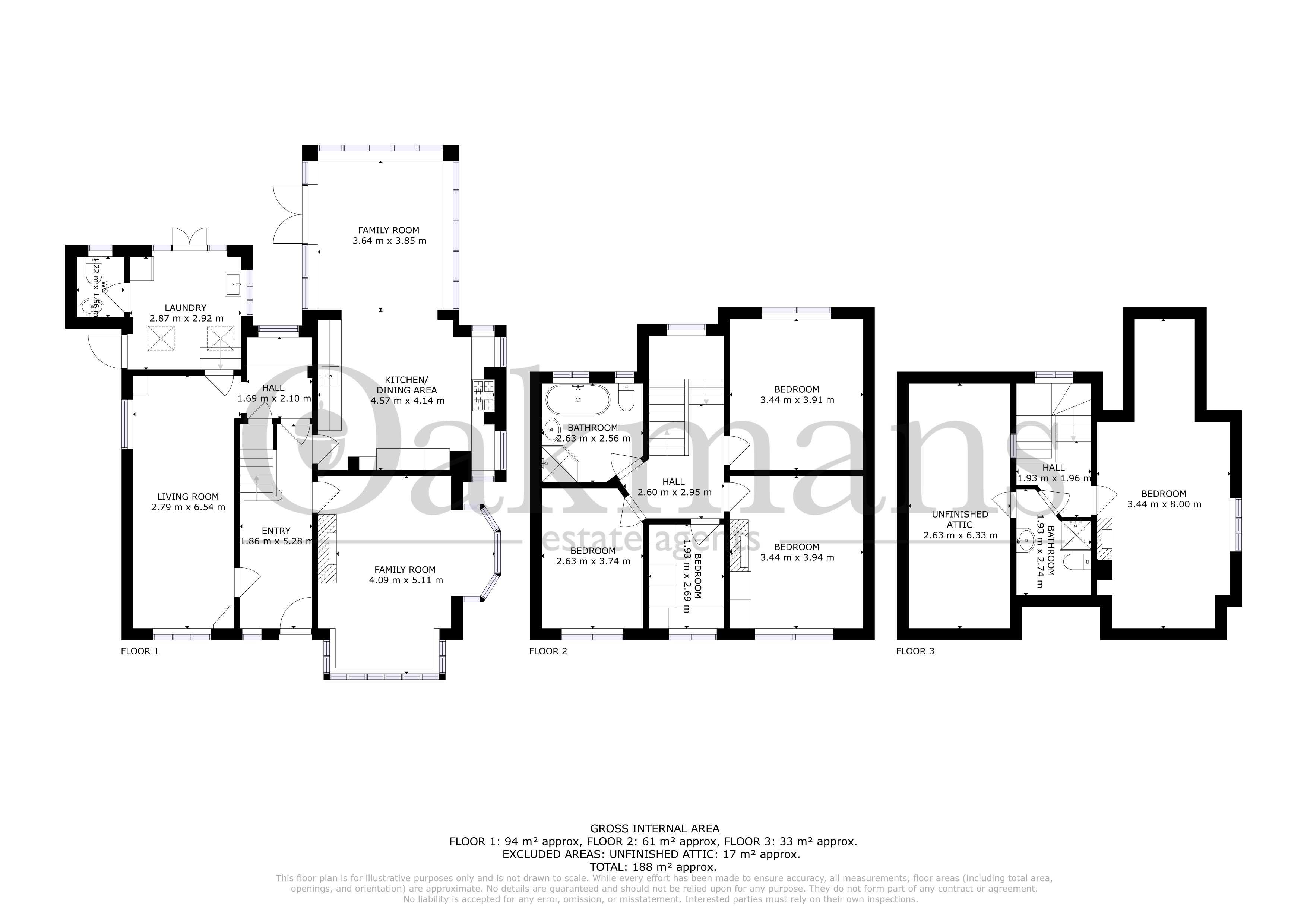 203, Springfield Road, Birmingham floorplan