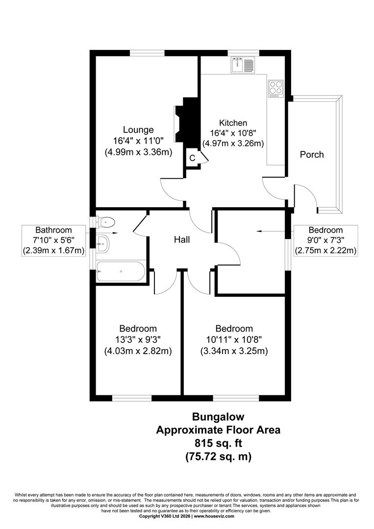 12, Haddon Way, Sheffield floorplan