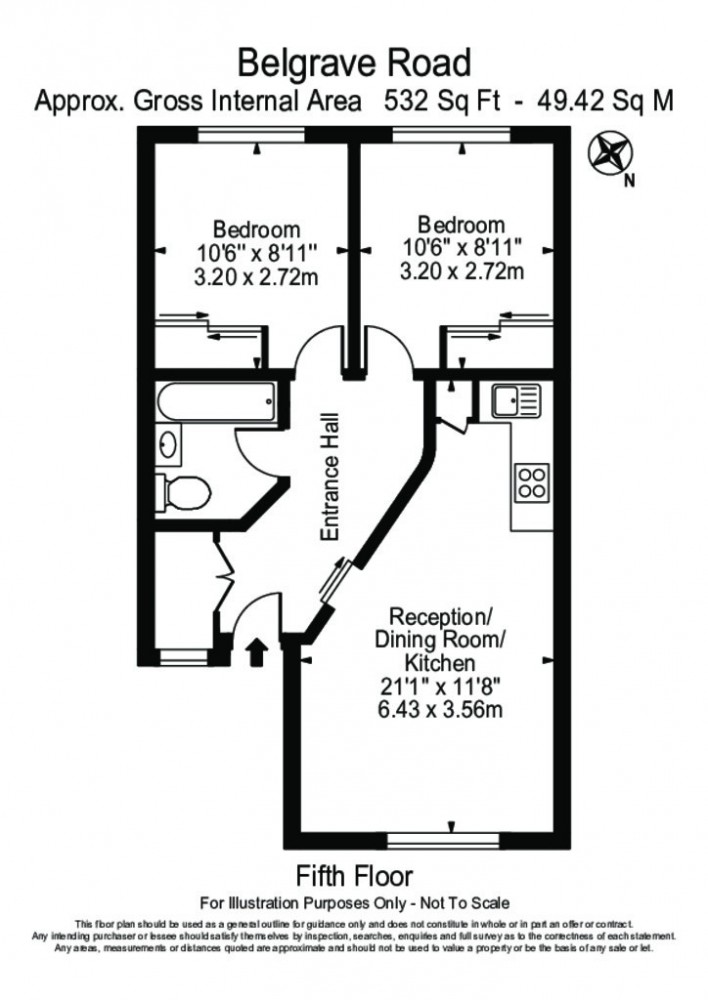 2 Bedrooms Flat to rent in Belgrave Road, Pimlico SW1V