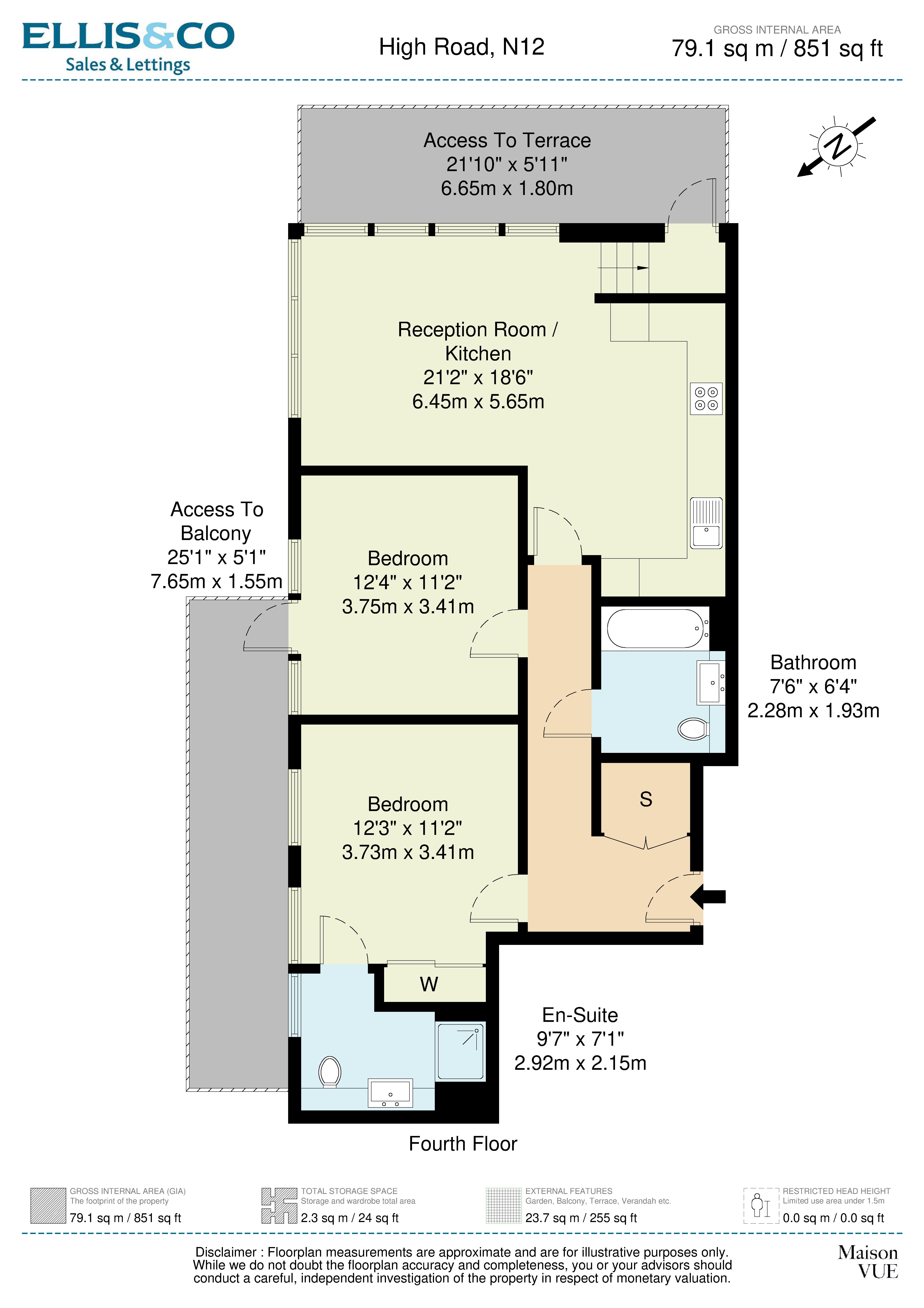 Flat 19, 892, High Road, Finchley floorplan