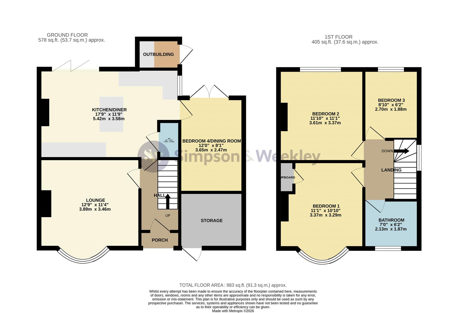 19, Prospect Ave, Irchester floorplan