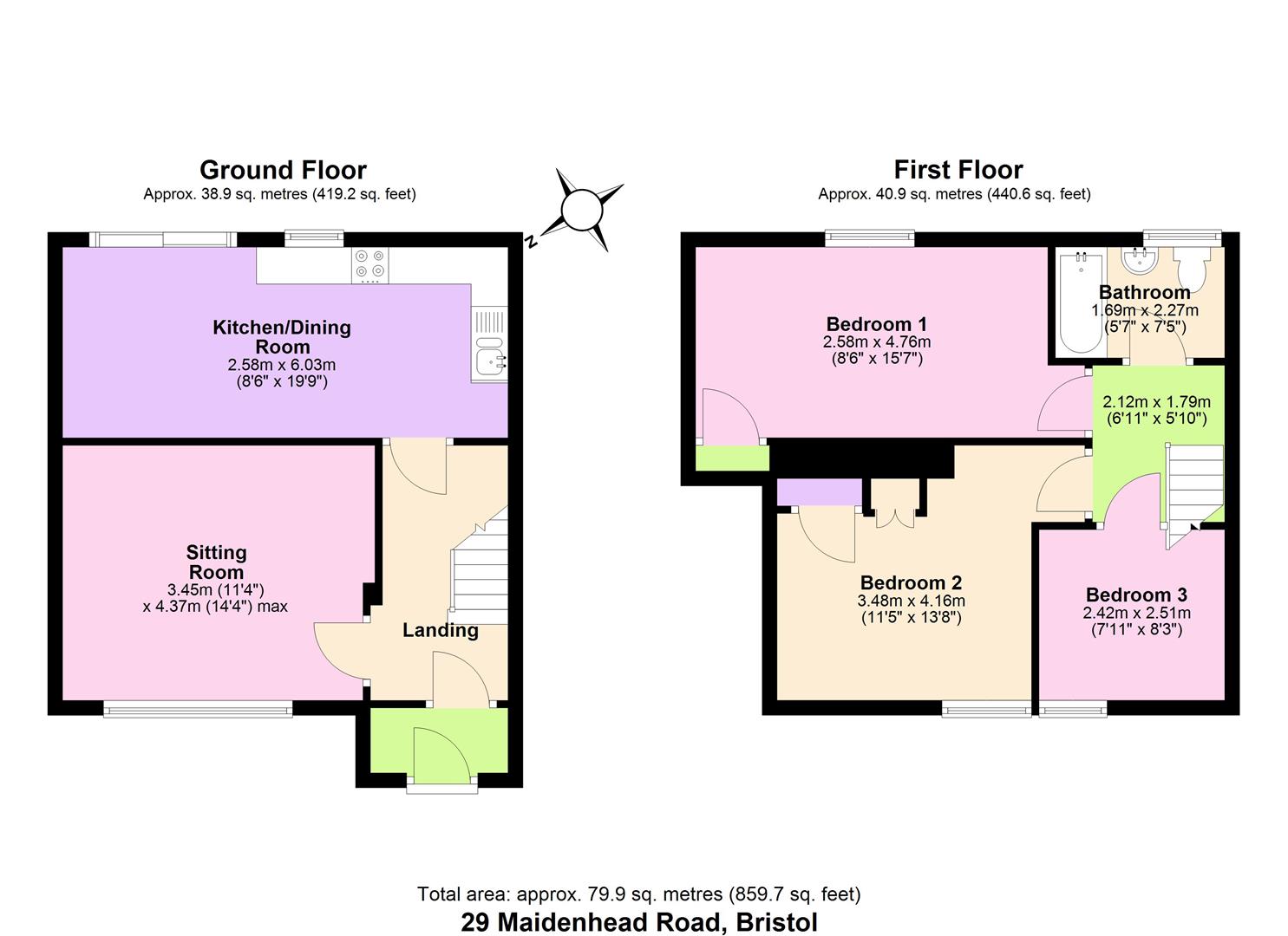 29, Maidenhead Road, Bristol floorplan