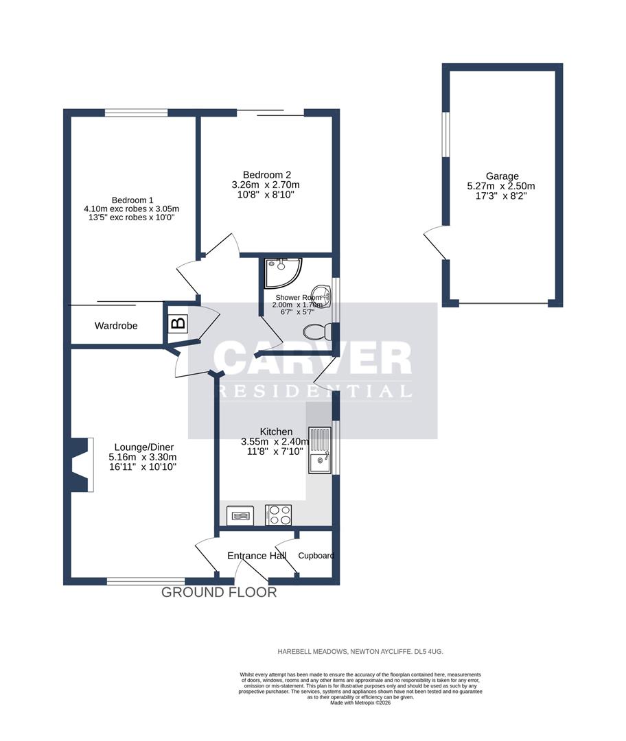 21, Harebell Meadows, Woodham floorplan