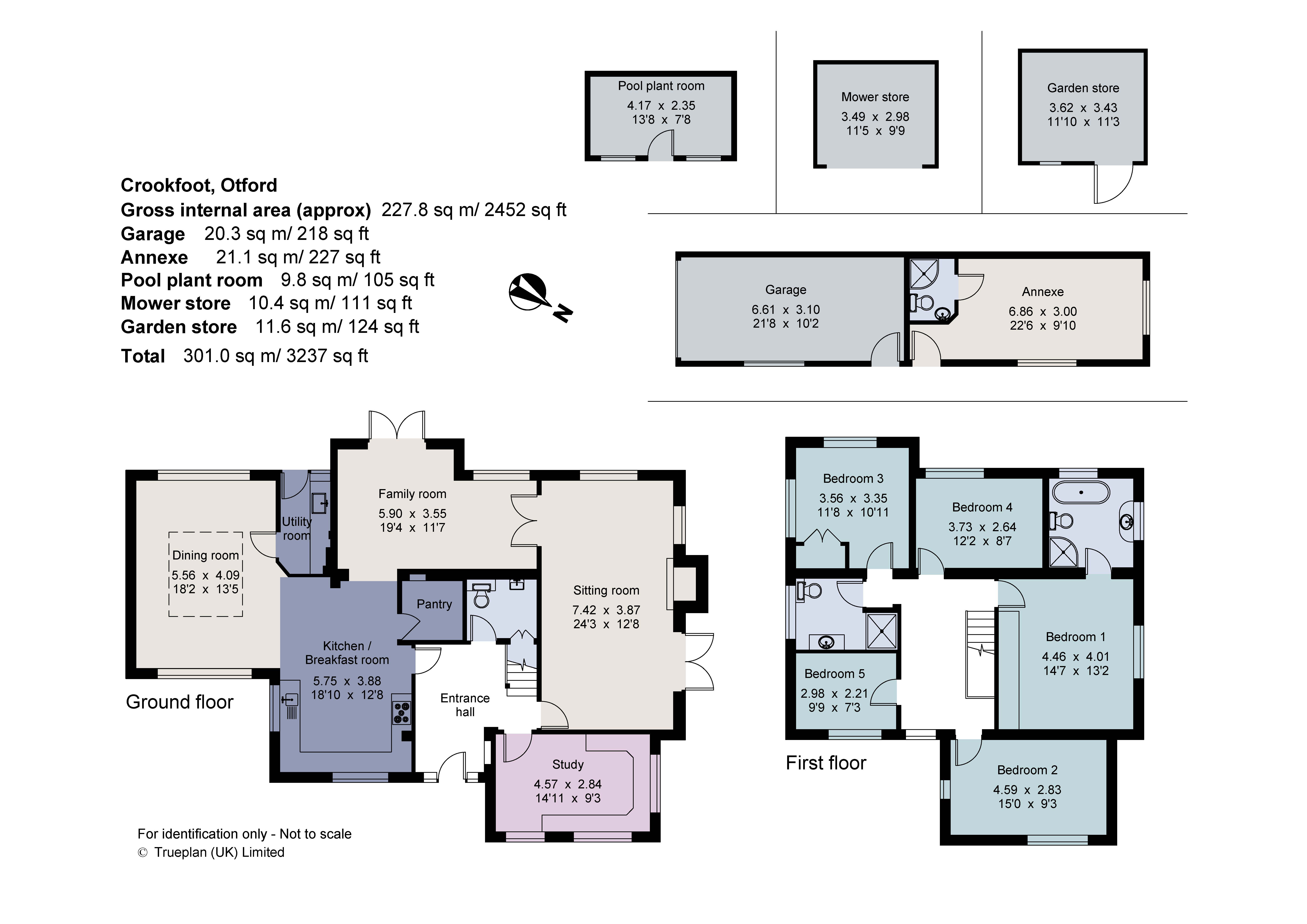Crookfoot,, Rye Lane, Sevenoaks floorplan