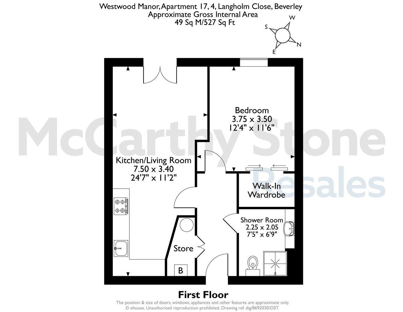 17 Westwood Manor, Langholm Close, Beverley floorplan