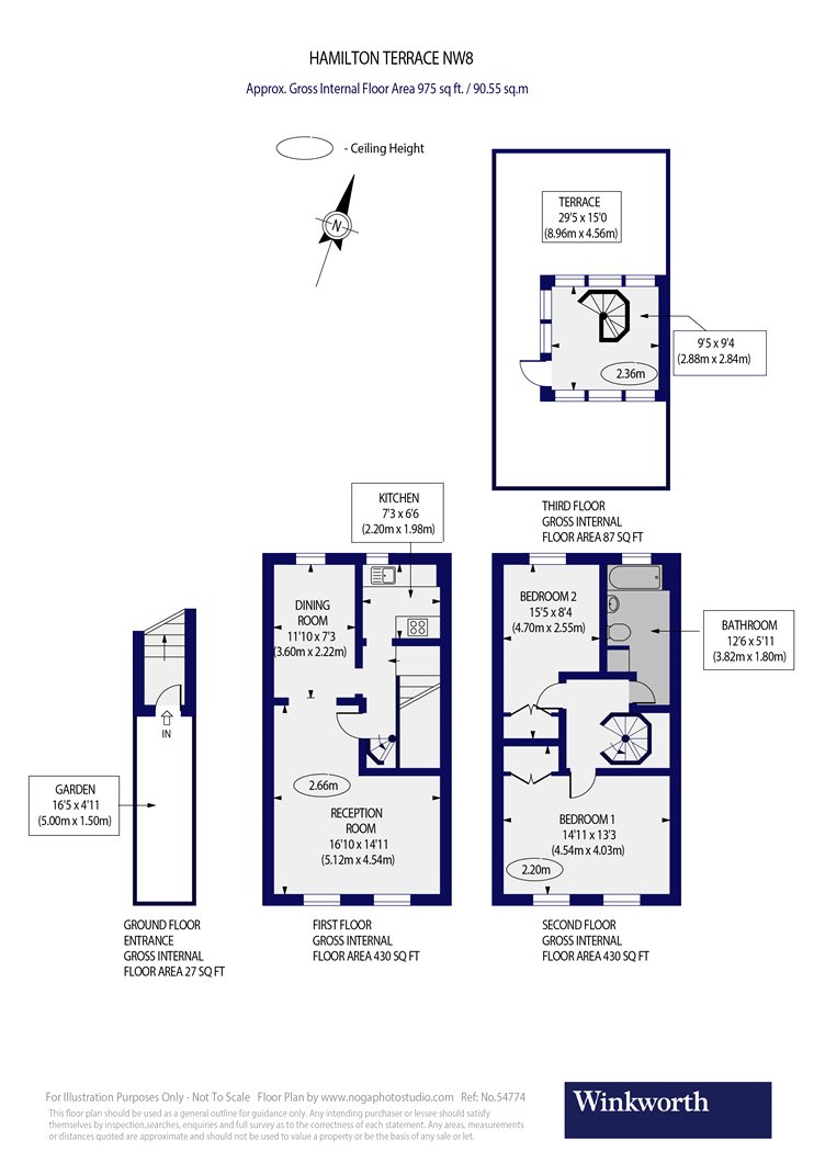 46, Hamilton Terrace, London floorplan