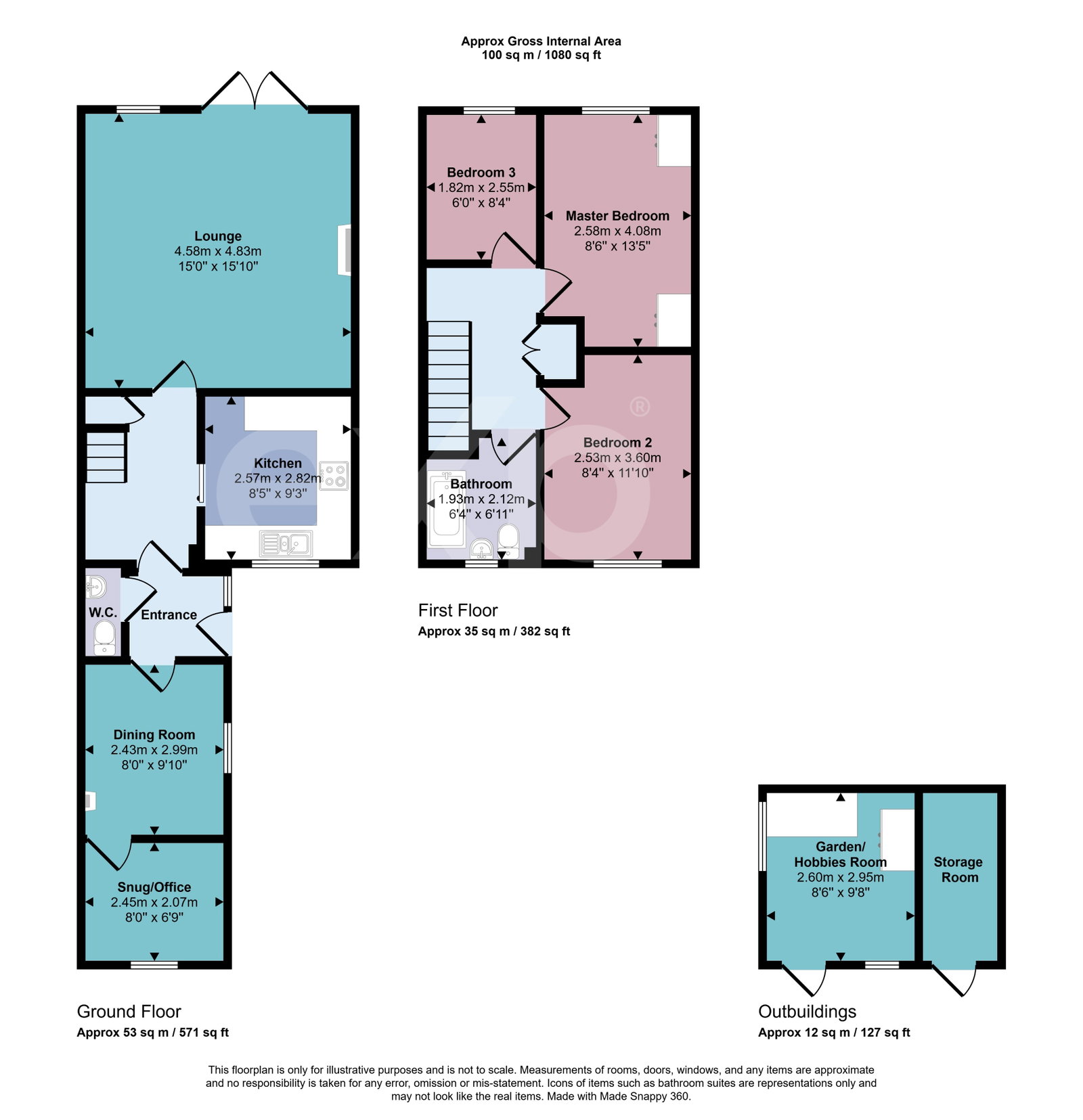 4, Tuplins, Newton Abbot floorplan