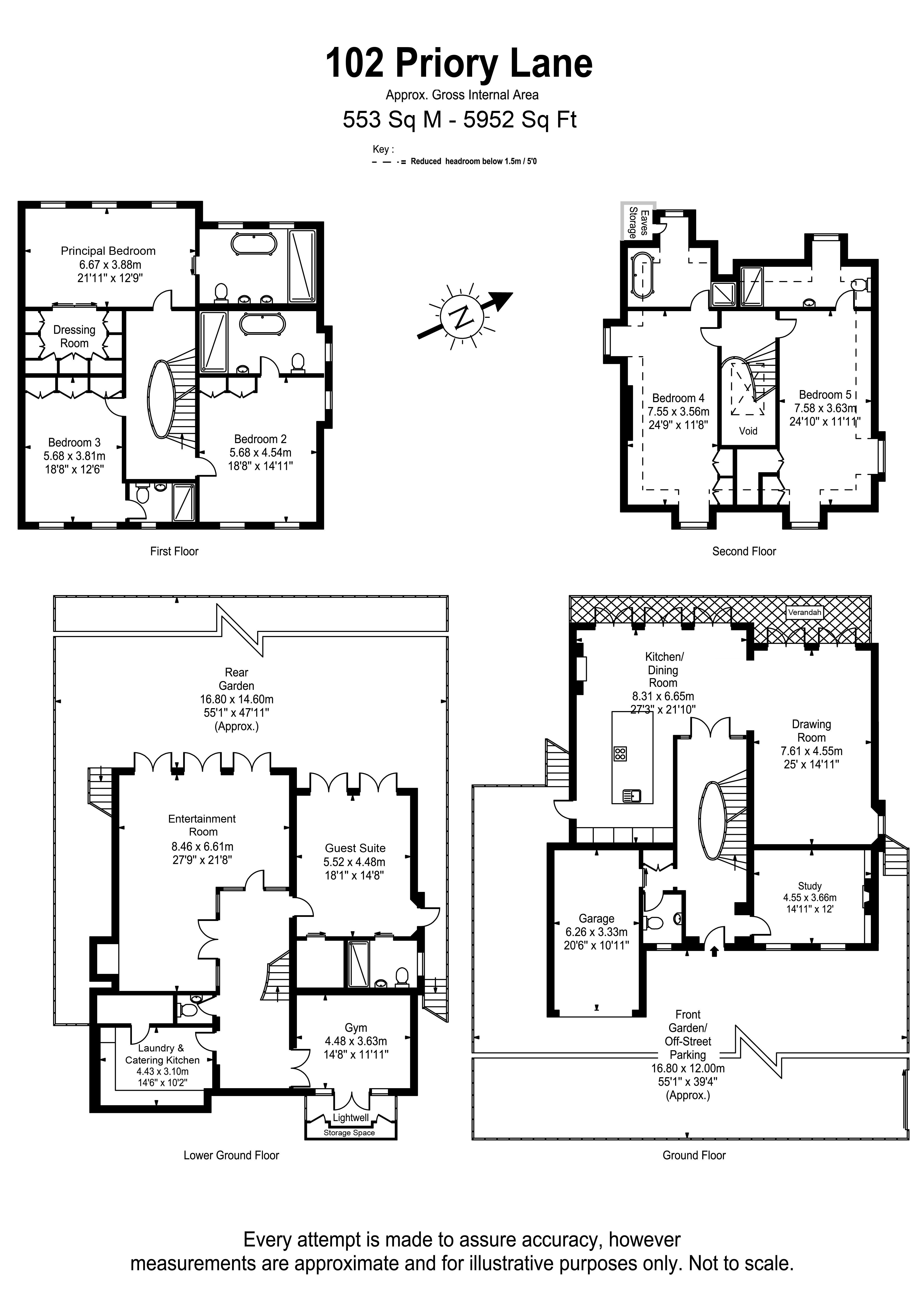 Priory Lane, London SW15, 6 bedroom detached house for sale 62873825