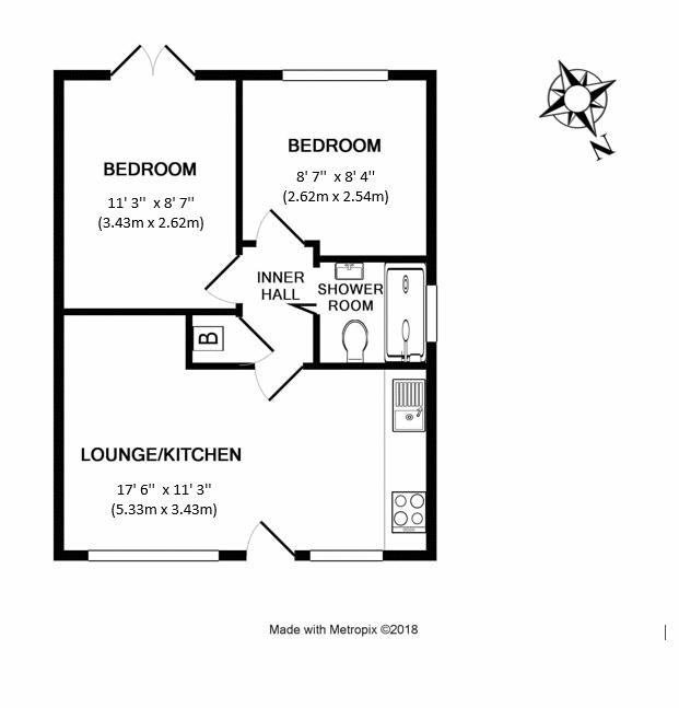 1, Fishcombe Cove Holiday Bungalows, Brixham floorplan