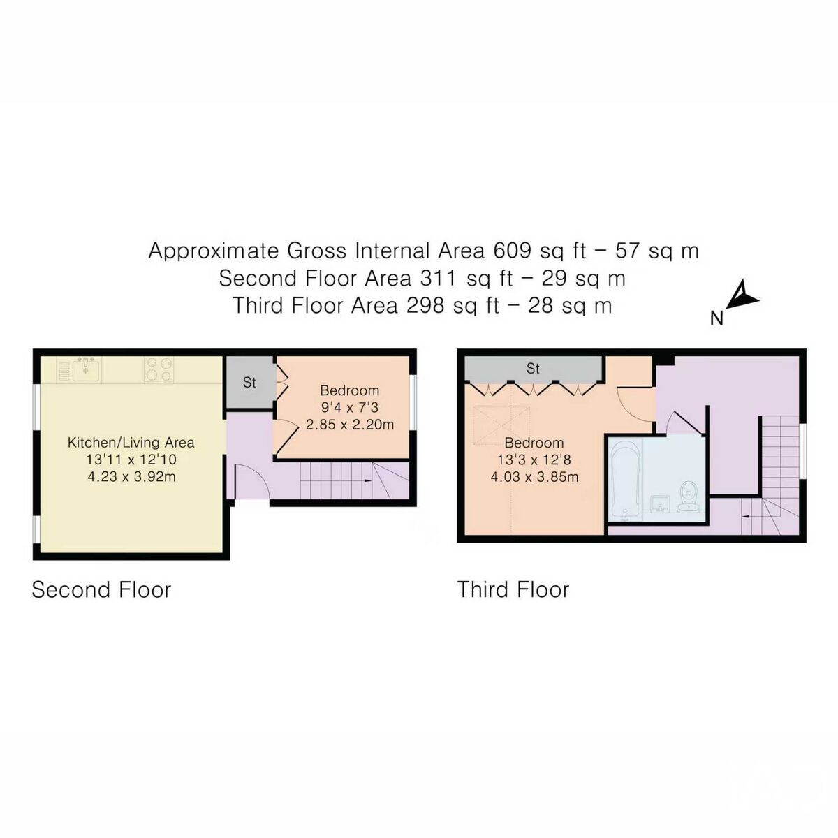 Flat Flat 4, 813, Harrow Road, London floorplan