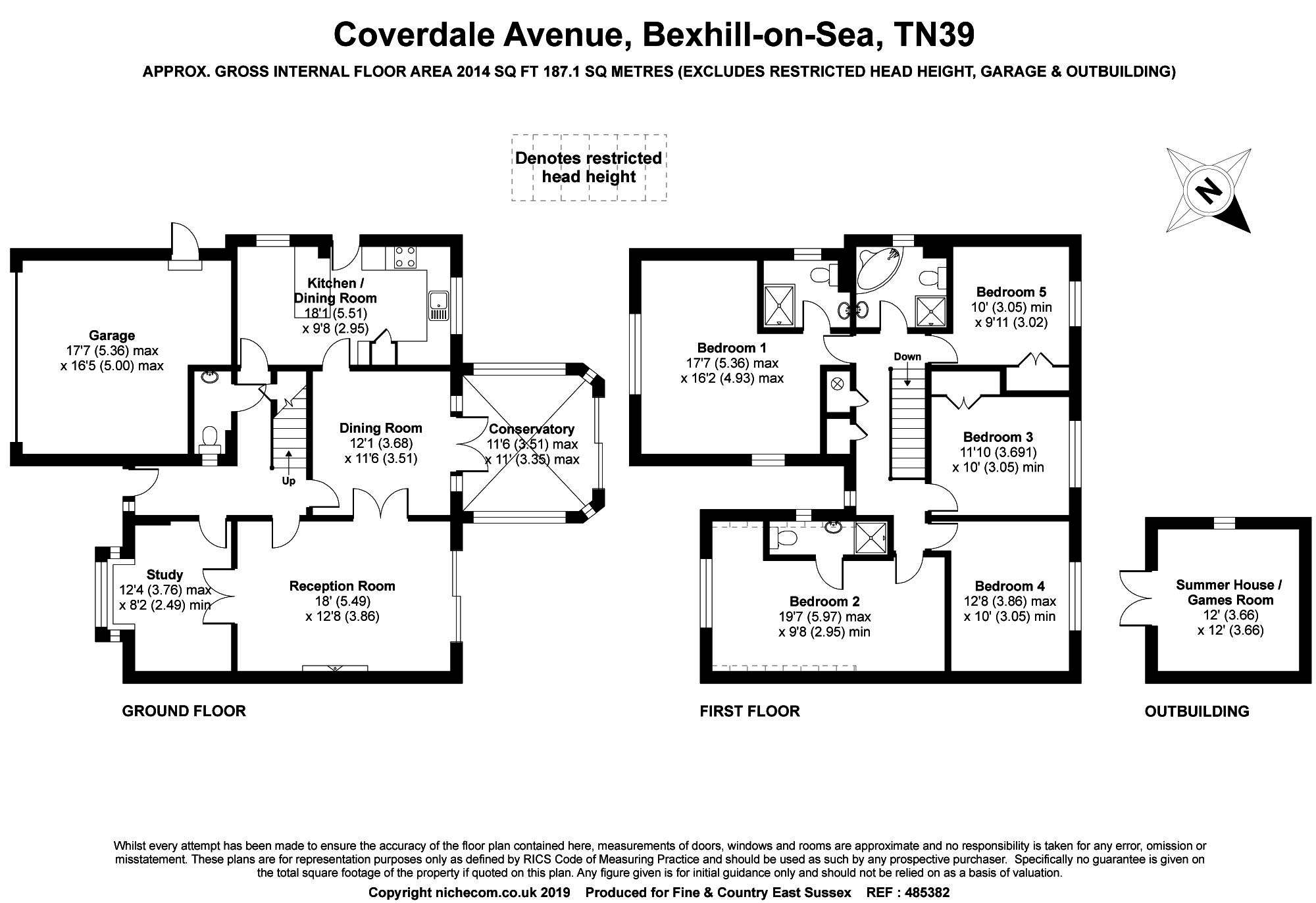 5 Bedrooms Detached house for sale in Coverdale Avenue, Bexhill-On-Sea, East Sussex TN39